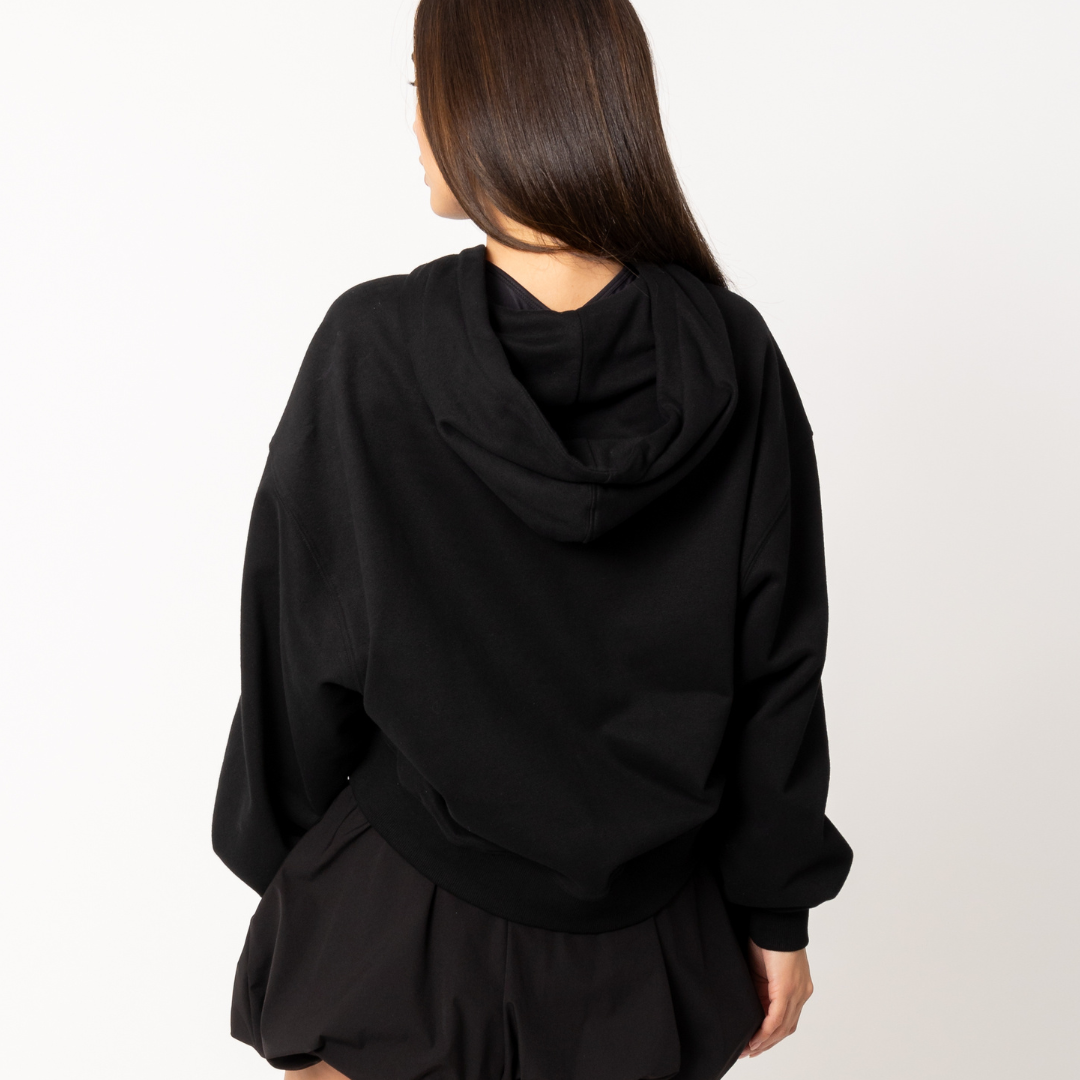 IGA Oversized Cropped Hoodie for Women - Trendy Streetwear Pullover Sweatshirt | Perfect for Casual Outfits, Loungewear & Gym