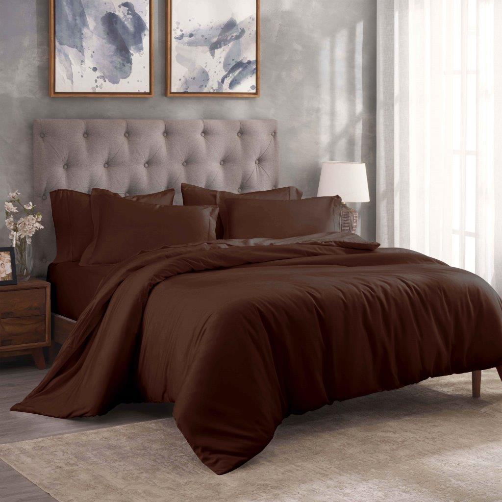 Premium 100% Egyptian Cotton Duvet Cover Set - 300 Thread Count, Breathable & Soft Bedding for All Seasons - Perfect for Master Bedroom, Guest Room & Luxury Hotels