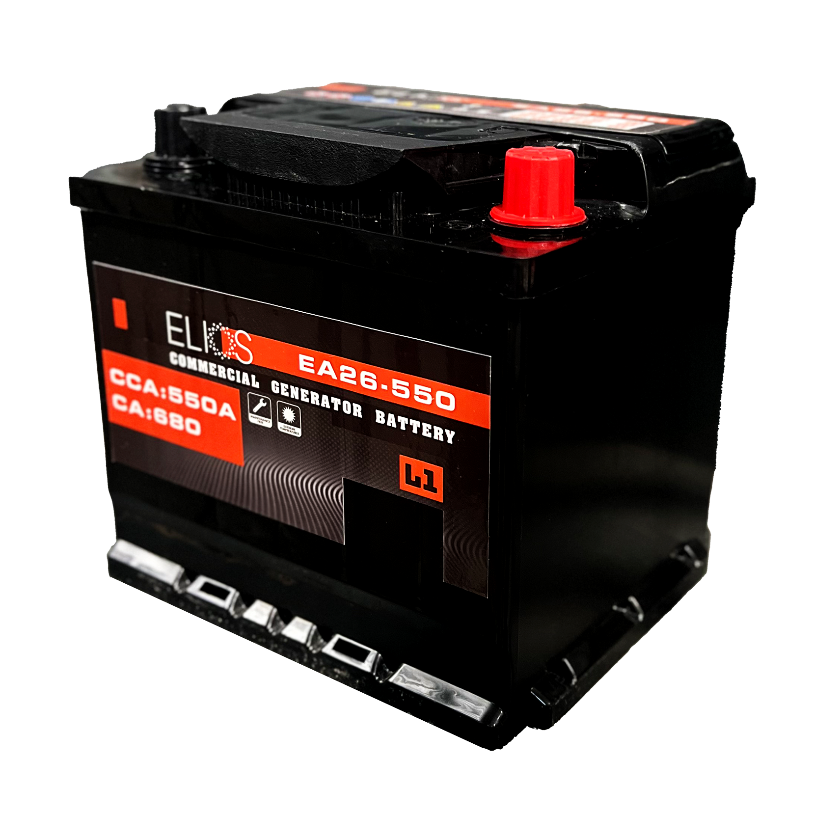 Elios Altilium EA26 550 12V 55Ah Sealed Lead Acid Battery - Deep Cycle Flooded Battery for Solar Power, UPS Backup, Electric Scooters & Marine Applications