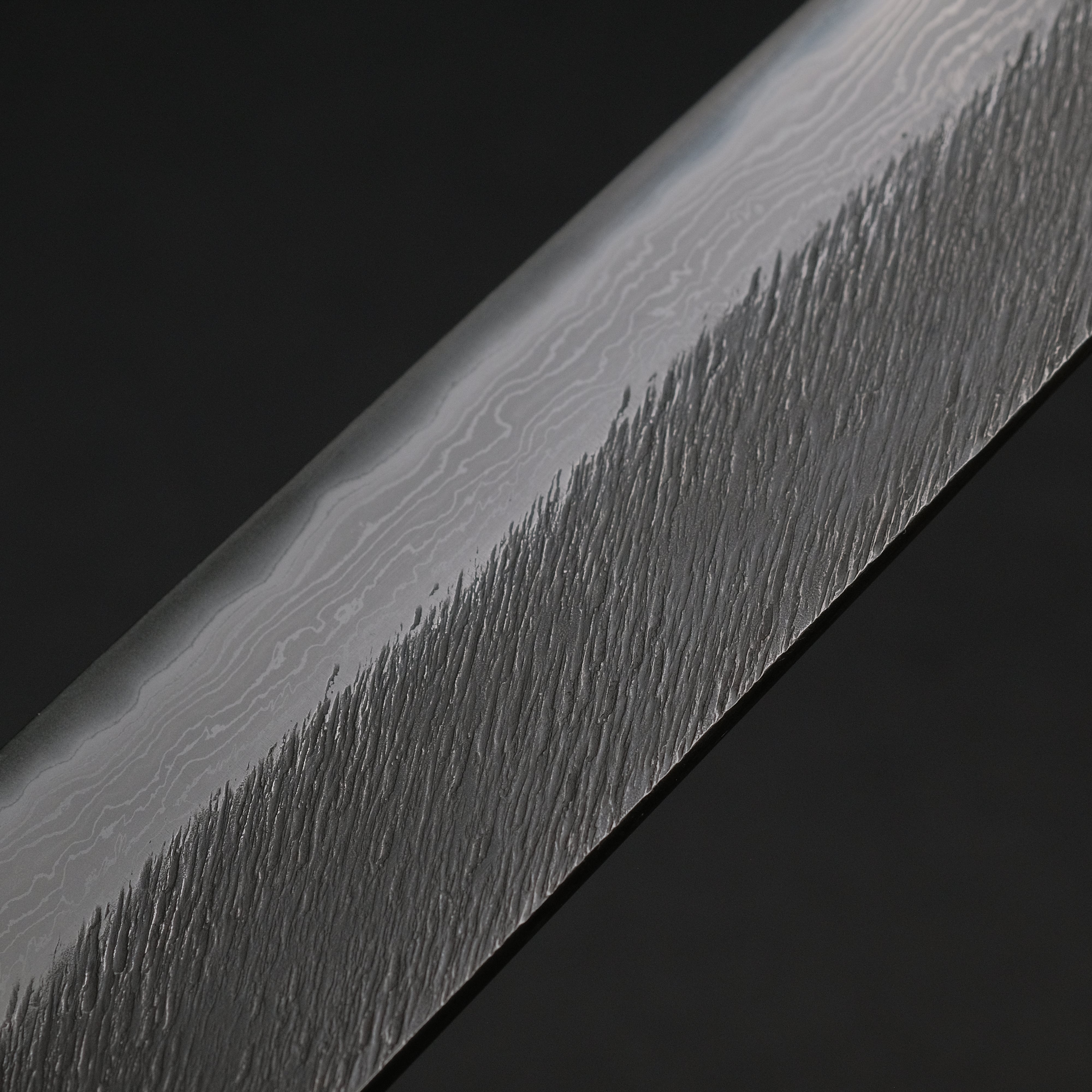 Premium Ajikataya White #2 Matsuba Damascus Sujihiki 270mm Japanese Chef Knife with Ebony & Stabilized Wood Handle - Perfect for Slicing Sashimi, Meat, and Precision Cutting in Professional Kitchens