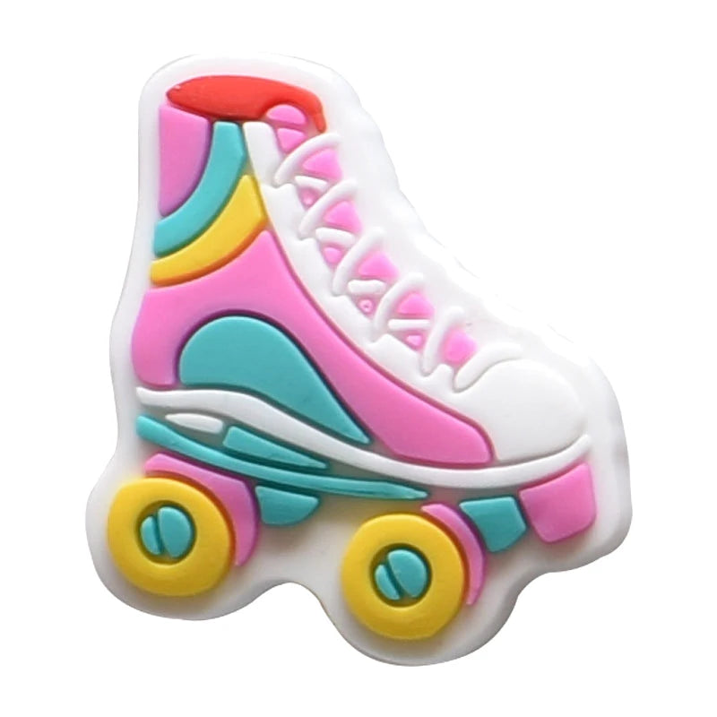 Pink Shoe Charms for Crocs - 1pc Hat, Bag, Camera & Notebook Decorative Pins - DIY Clogs Accessories for Women & Kids - Perfect for Christmas Gifts & Customizing Shoes