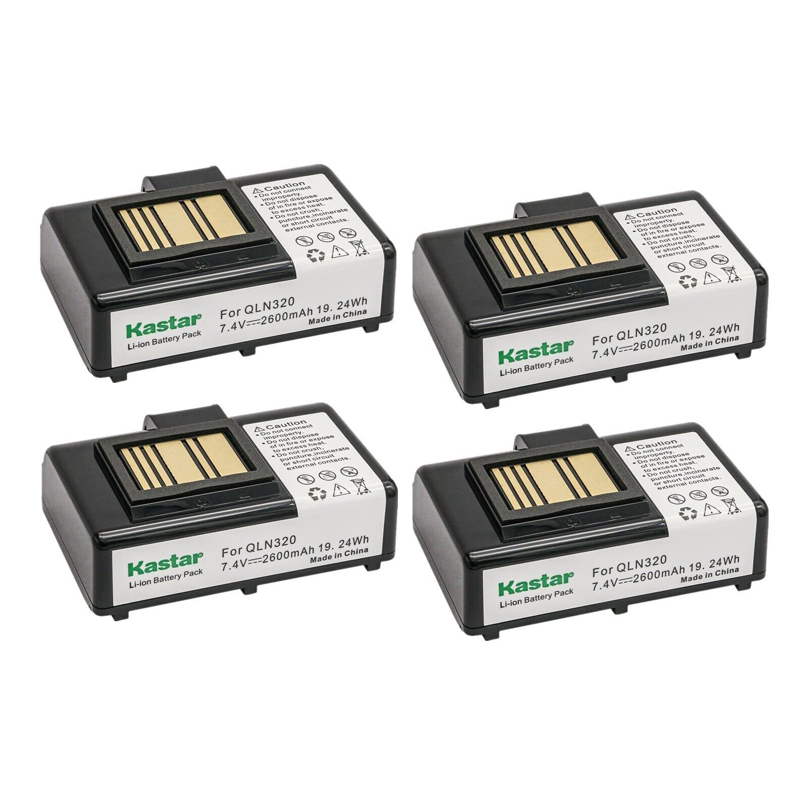 Kastar 4-Pack Replacement Battery for Zebra AT16004, BTRY-MPP-34MA1-01, BTRY-MPP-34MAHC1-01 - Compatible with P1023901, P1023901-LF, P1031365 Series - Perfect for Zebra Mobile Printers, Scanners & Handheld Devices