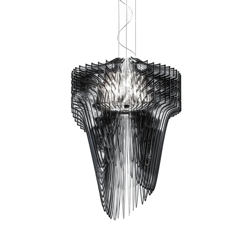 Aria Gold Suspension Lamp - Modern Hanging Pendant Light for Dining Room, Kitchen Island & Bedroom Decor