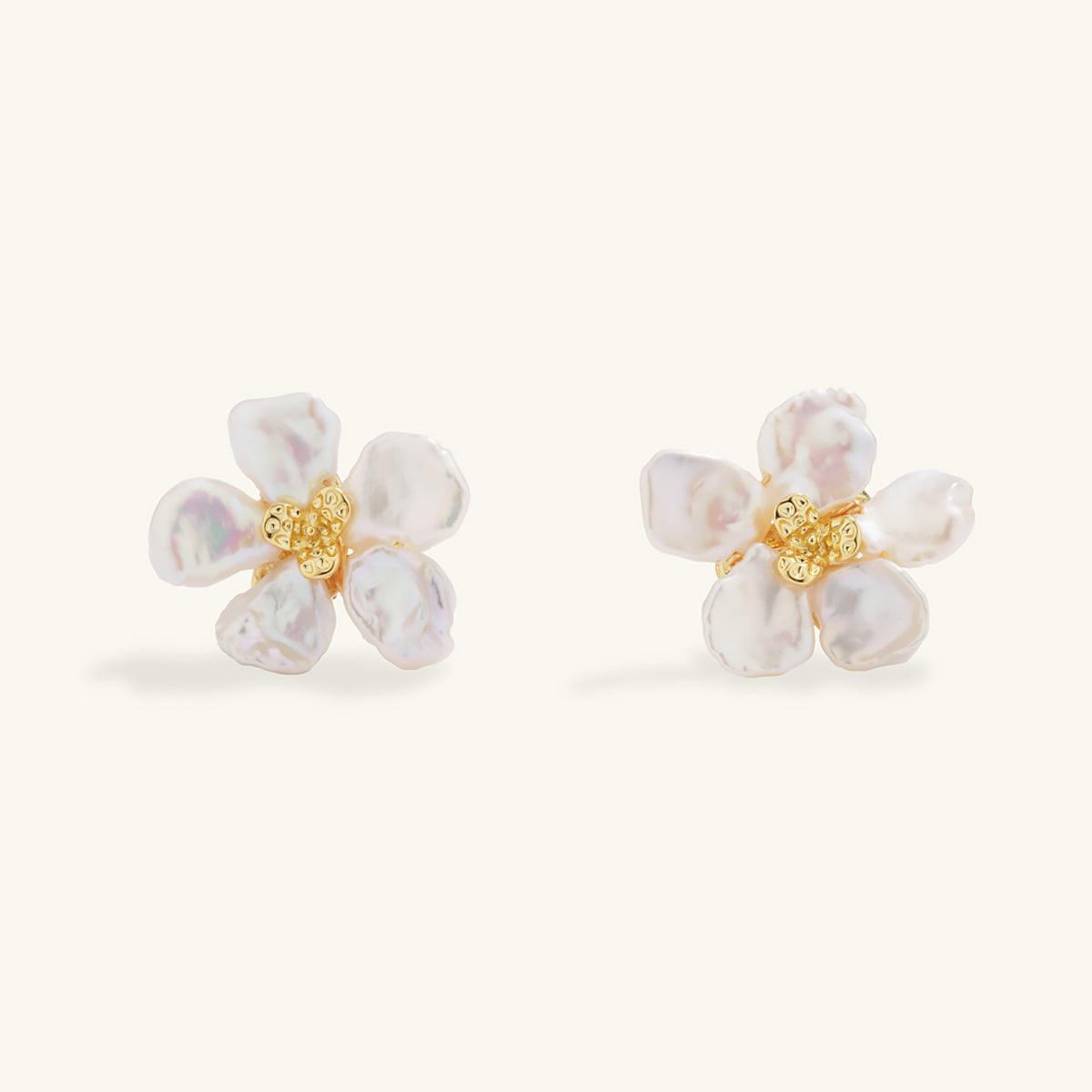 Baroque Pearl Stud Earrings for Women – Elegant Dangle Earrings with Unique Baroque Pearls – Perfect for Weddings, Parties & Everyday Wear