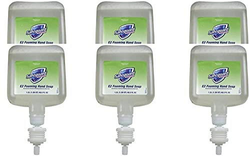 Gentle Foaming Hand Soap Refill Cartridge - 1200mL (Pack of 6) | Scented Liquid Soap for Daily Hand Washing | Moisturizing & Antibacterial | Perfect for Home, Office & Public Restrooms