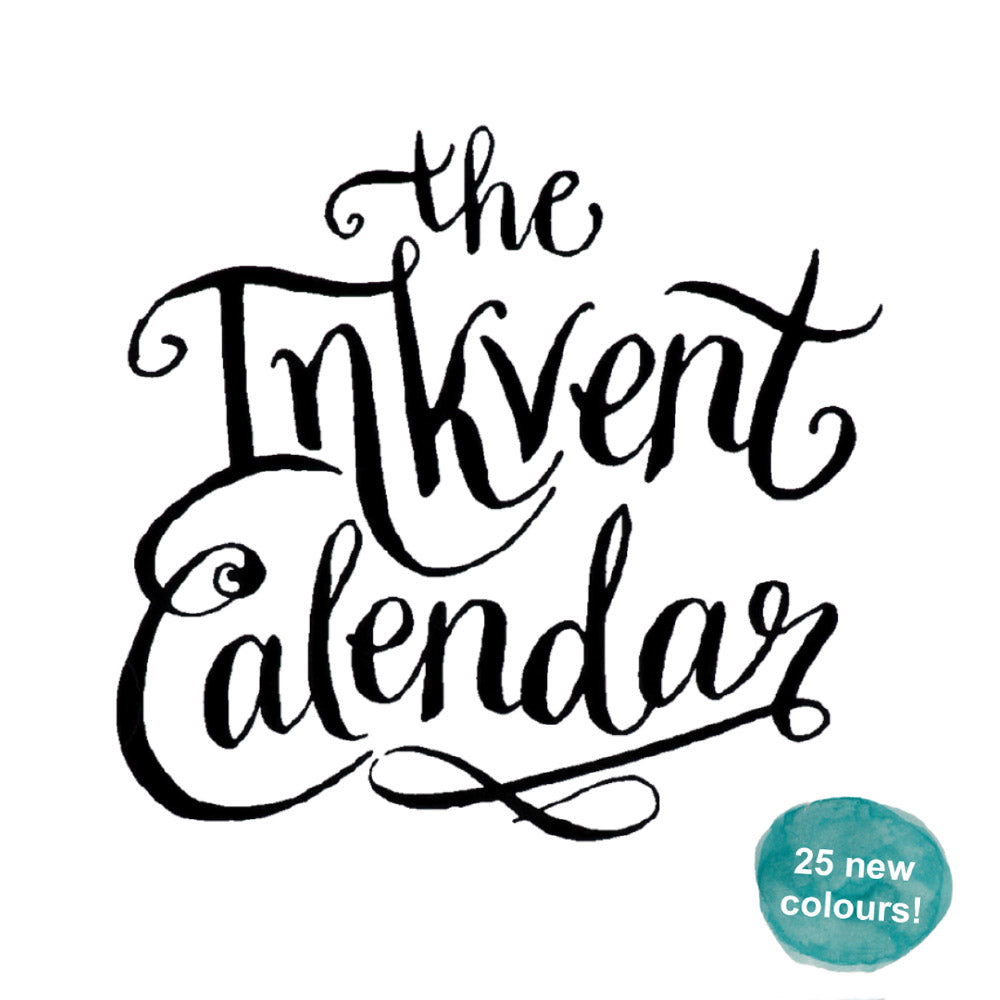 Diamine Inkvent Calendar 2025 Teal Edition - Premium Ink Collection for Fountain Pens | Perfect for Holiday Gifts, Calligraphy & Journaling