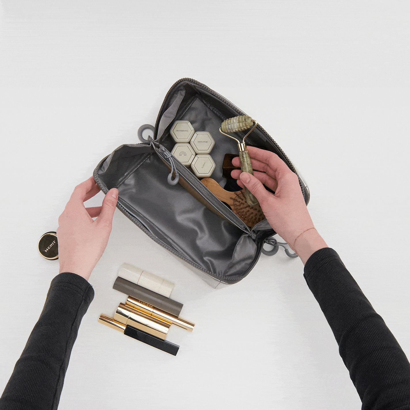 Premium FULL GEAR Kit Large - Durable EverShine Nylon in Coffee Gold Metallic | Perfect for Outdoor Adventures, Travel & Daily Use