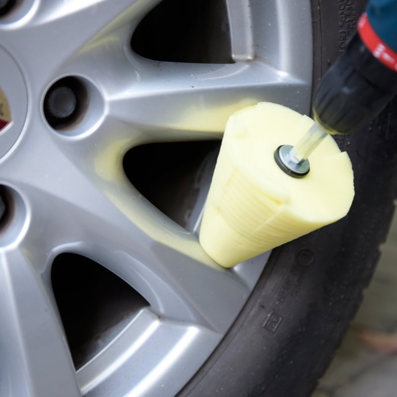 Professional Foam Power Cone Wheel Polisher Kit (2-Pack) - Perfect for Car Detailing, Auto Polishing & Restoring Headlights - Ideal for DIY Enthusiasts & Professional Detailers