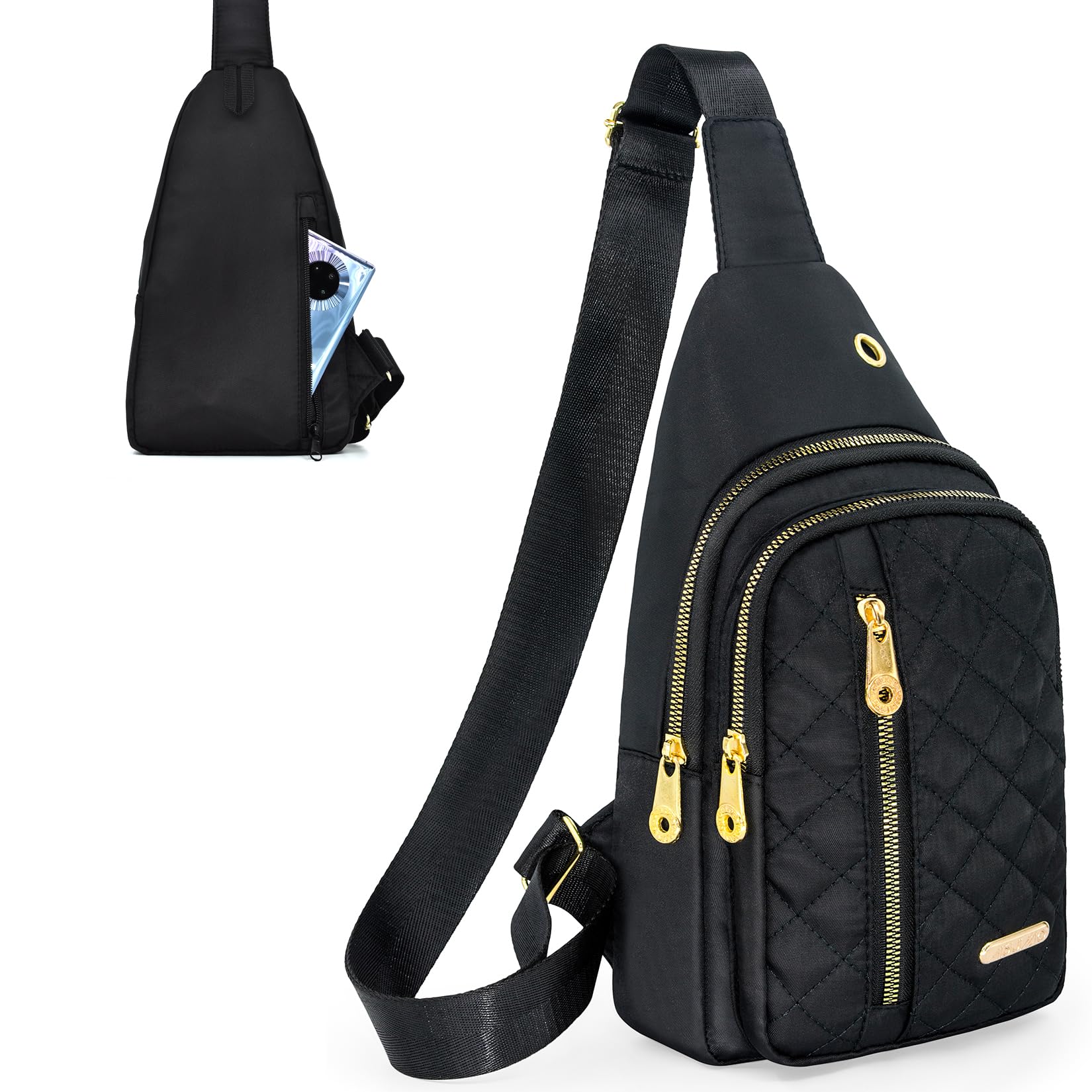 Aisijimo Small Sling Bag for Women & Men - Lightweight Crossbody Sling Backpack for Travel, Hiking, and Daily Use
