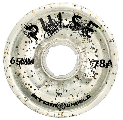 **Atom Pulse Glitter Wheels 78A - Pack of 4 - High-Performance Skateboard Wheels for Smooth Rides & Outdoor Skating**    (If the original title was in Chinese, the optimized English version would be the same as above.)    **Usage Scenarios:** Perfect for cruising, longboarding, street skating, and outdoor adventures.