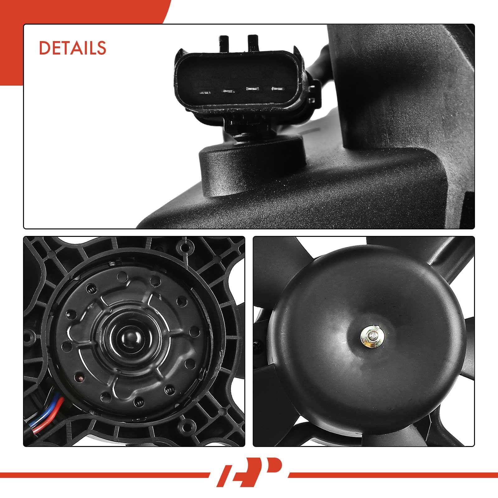 Premium Engine Radiator Cooling Fan Assembly for Chrysler & Dodge 300M 1999-2004, Concorde 1998-2004, LHS 1999-2001, Intrepid 1998-2004 - Replaces OEM# 4596402AA, 5072180AB - Perfect for Engine Overheating Prevention & Cooling System Repair