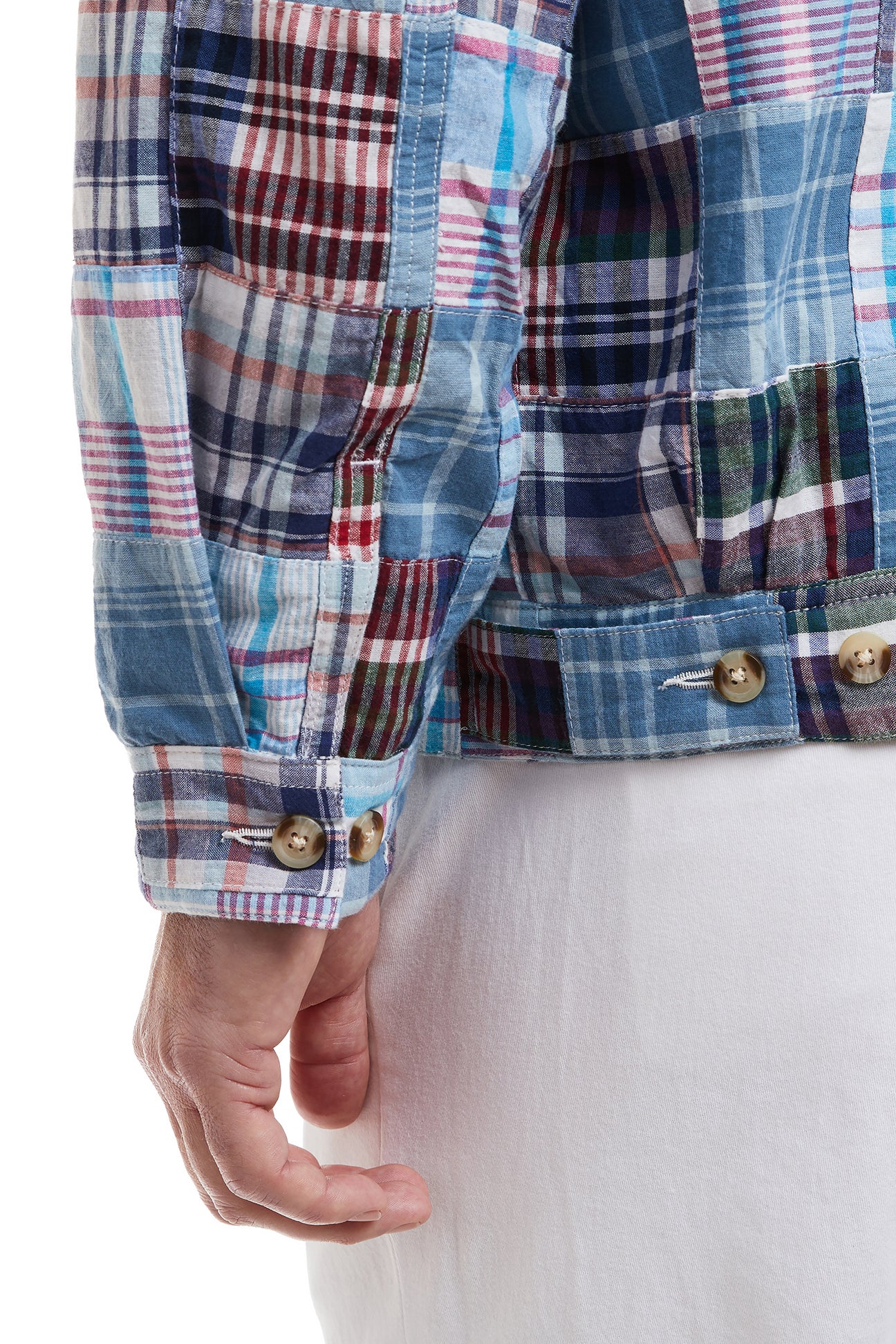 Mariner Jacket with Seapoint Patch Madras - Waterproof Windbreaker for Outdoor Adventures, Sailing & Casual Wear