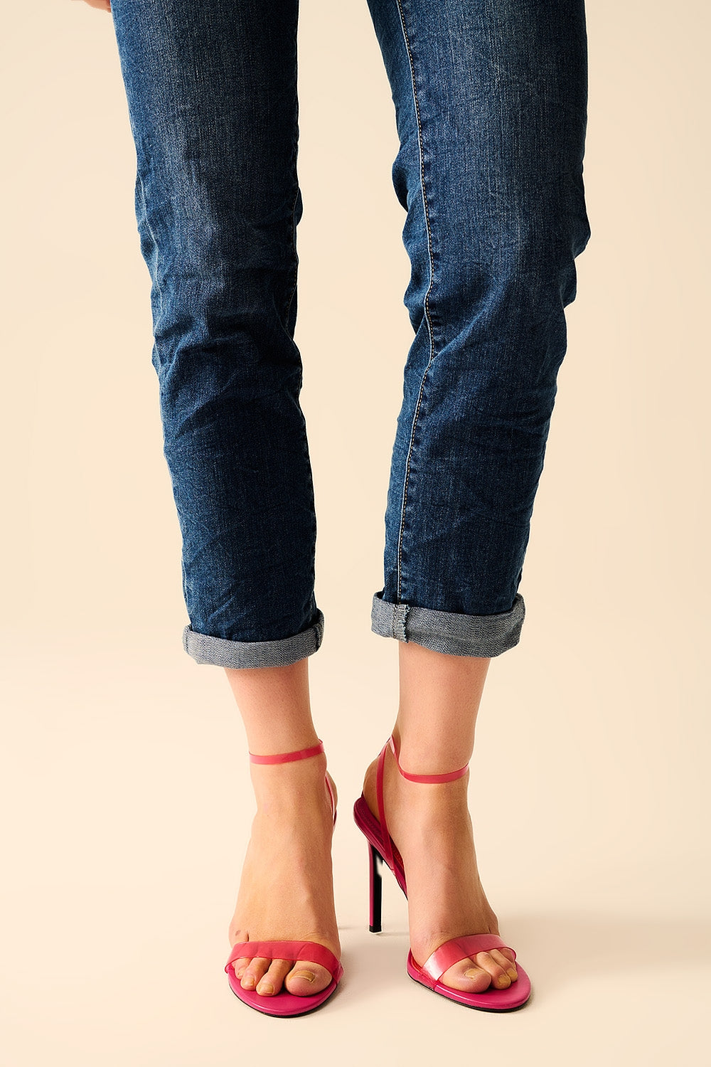 Super Stretch Medium Wash Skinny Jeans for Women - High Waist Slim Fit Denim Pants for Casual Wear & Everyday Outfits