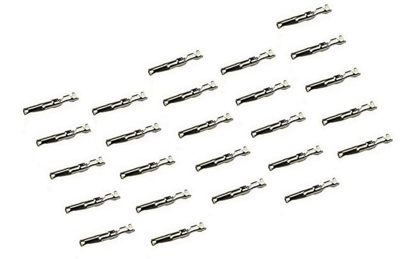 Premium DB25 Female Crimp Kit - No Ear, Full Profile, Deluxe Metal Hood Connector for Industrial Equipment & Network Cables (Great for Server Racks, Data Centers & Audio/Video Installations)