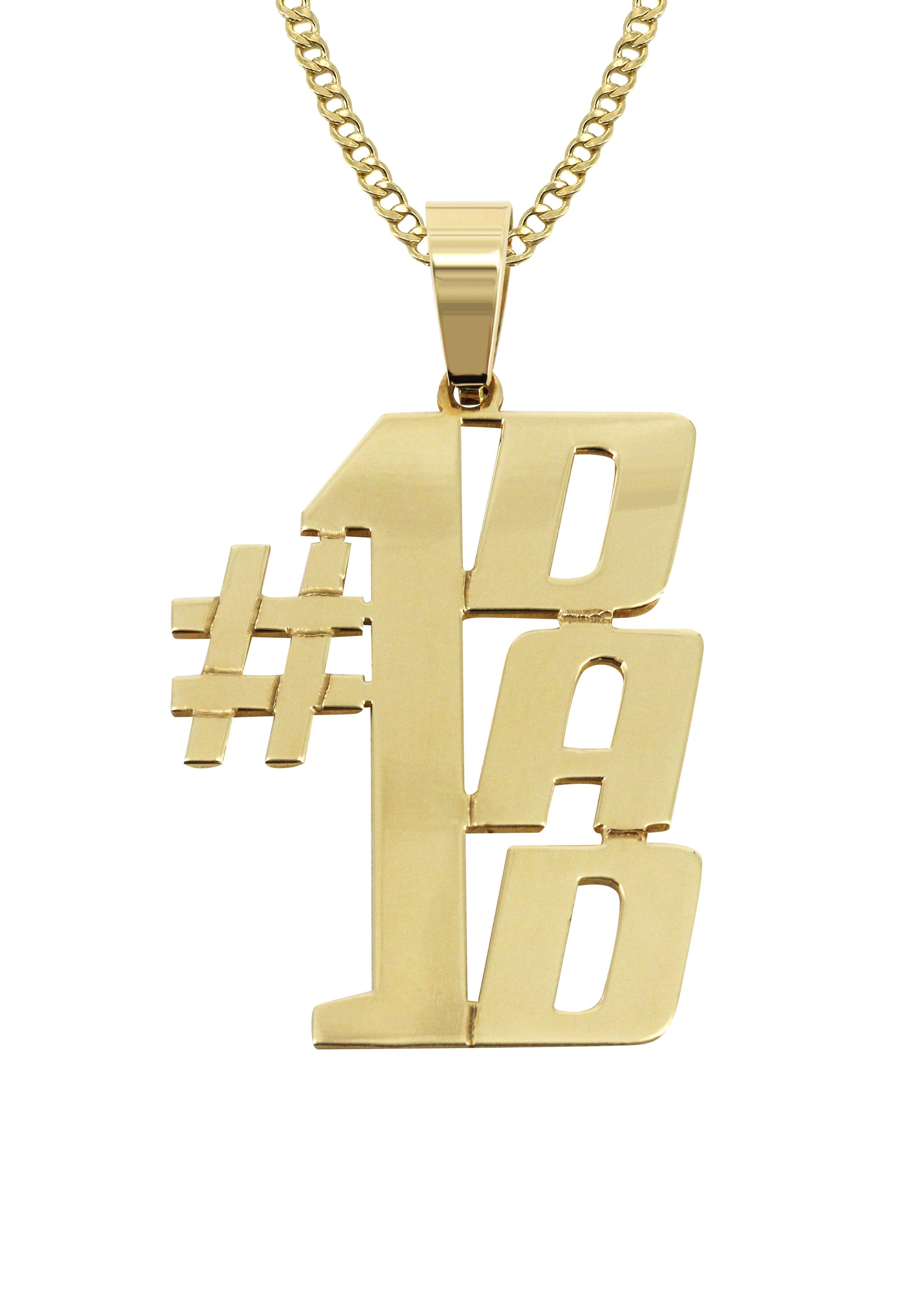 14K Gold Personalized Name Plate Necklace with Custom Number - Elegant & Dainty Jewelry for Women | Perfect for Birthdays, Anniversaries, and Special Occasions