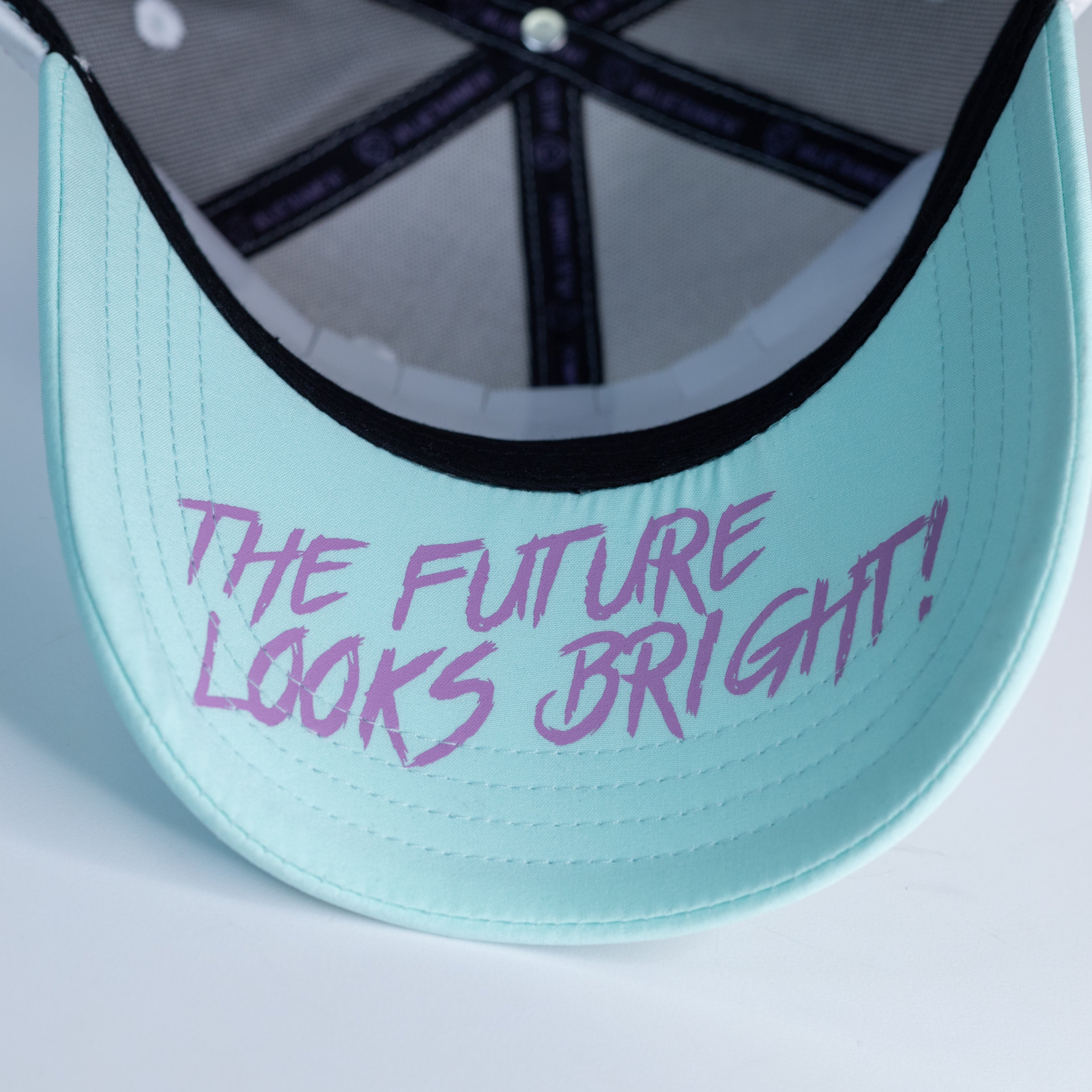 VT Shield Logo Future Looks Bright Miami Vice Snapback Hat - Stylish Adjustable Baseball Cap for Men & Women - Perfect for Outdoor Sports, Casual Wear & Street Fashion