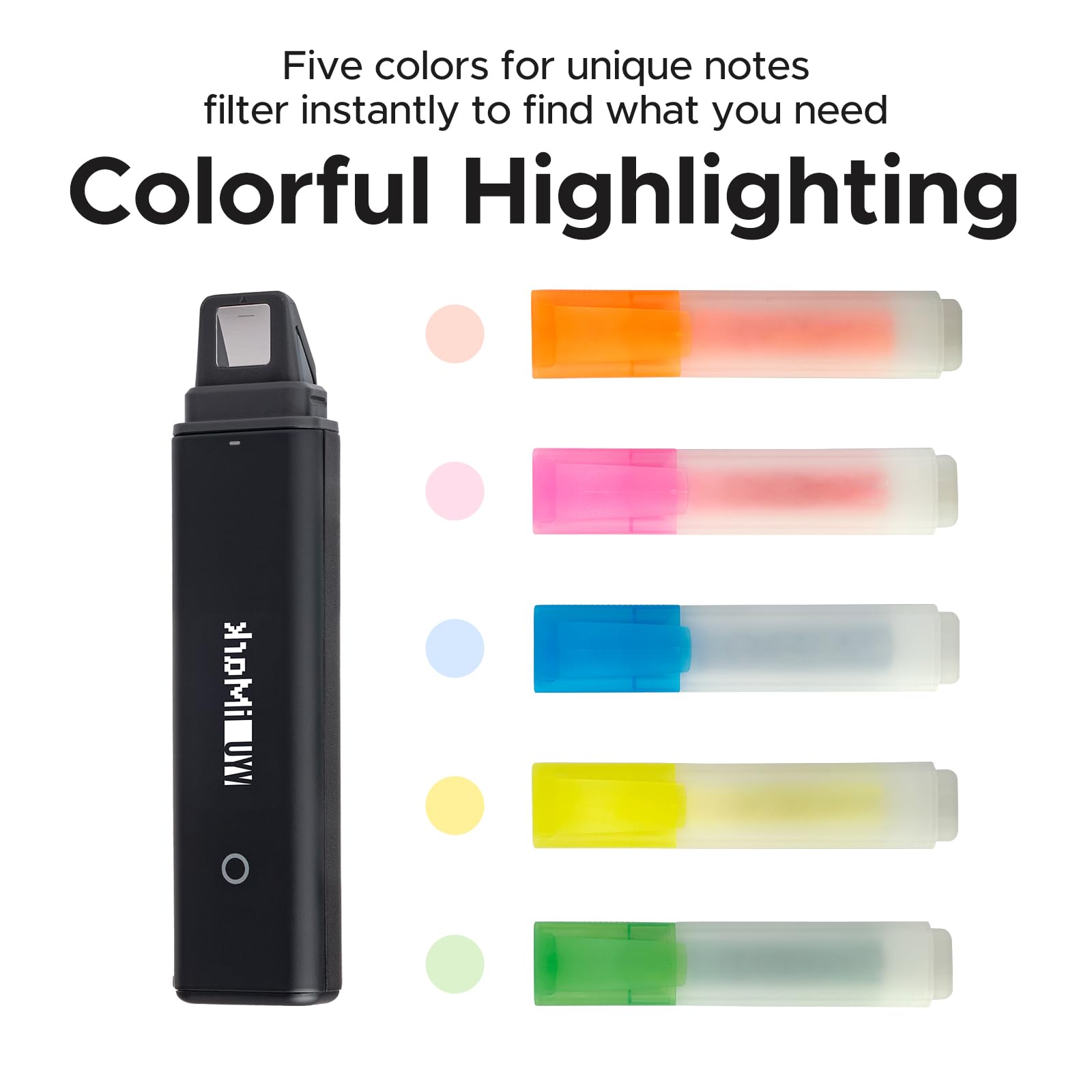 VYU iMark Reading Pen - Digital Highlighter & Book Marker for Reading & Annotation - Real-Time Sync to Digitize, Store & Share Notes - Perfect Gift for Students & Book Lovers - Ideal for Study Sessions, Research & Book Clubs