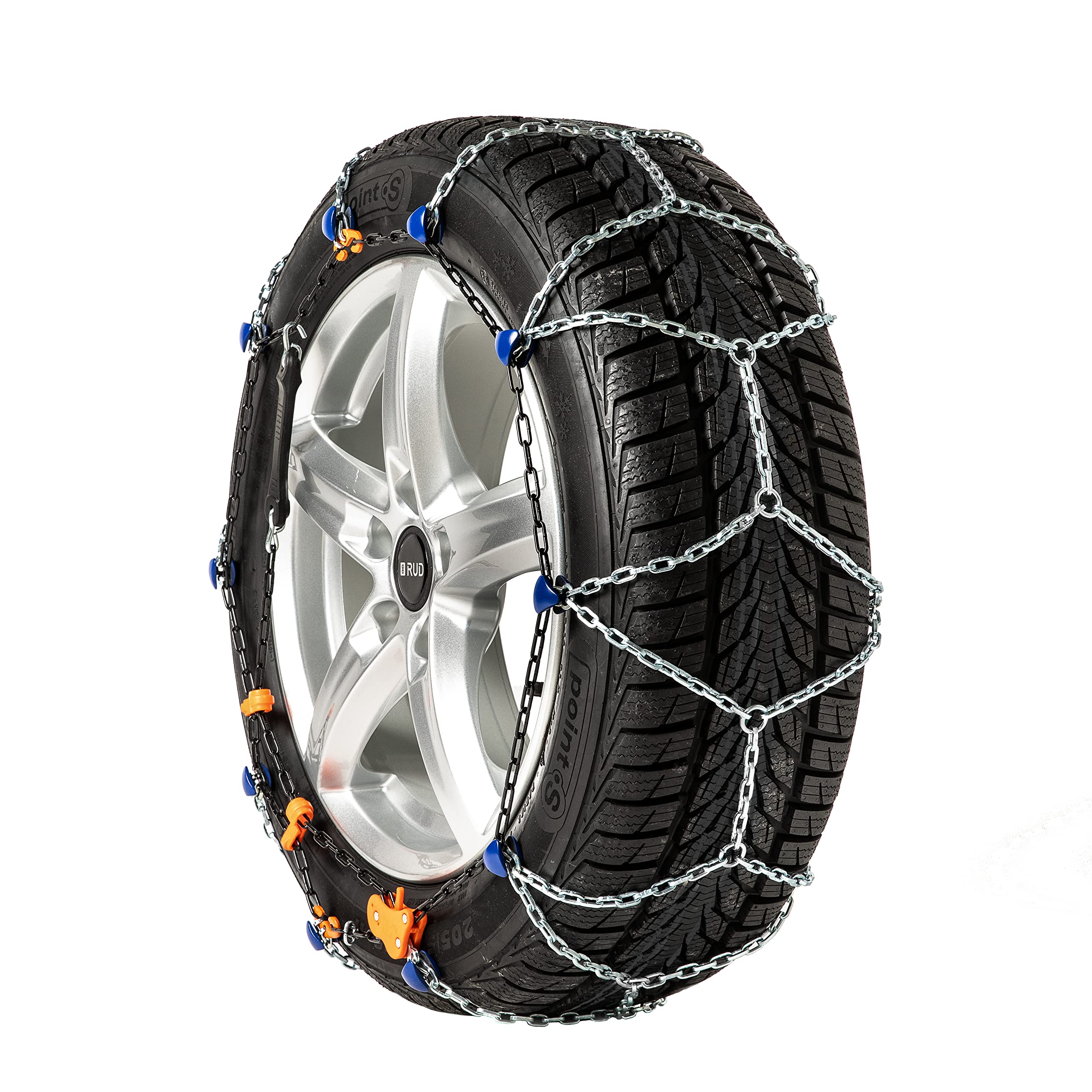 Snow Chains for Cars - Heavy Duty 4025 Cable Tire Chains Set of 2 - Winter Traction for Snow & Ice - Perfect for SUVs, Trucks & Sedans in Mountain Roads & Icy Conditions