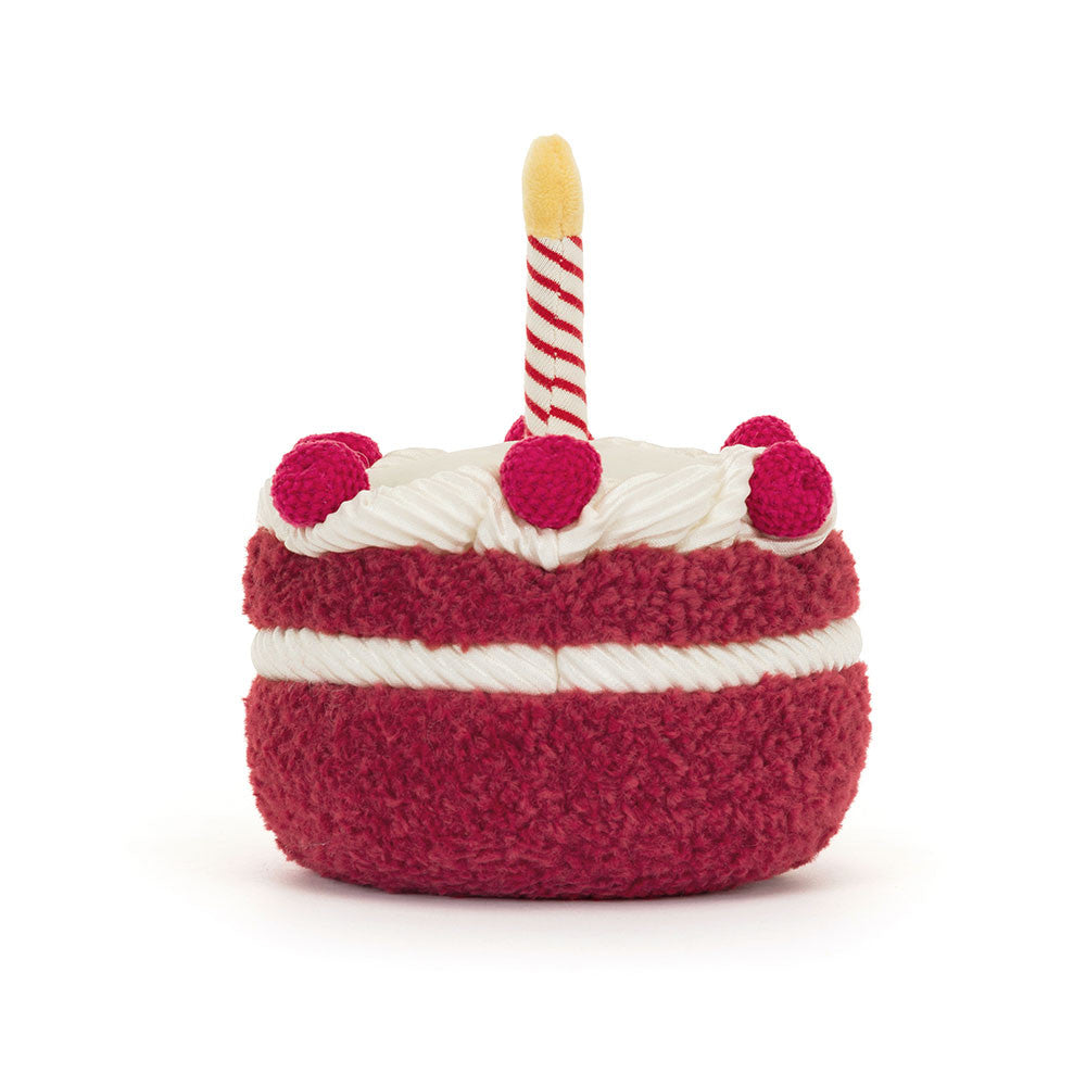 Amuseables Cheri Cake Plush Toy - Cute & Soft Stuffed Cake Pillow for Kids, Girls, Birthday Gifts - Perfect for Bedroom Decor, Party Favors & Cuddling