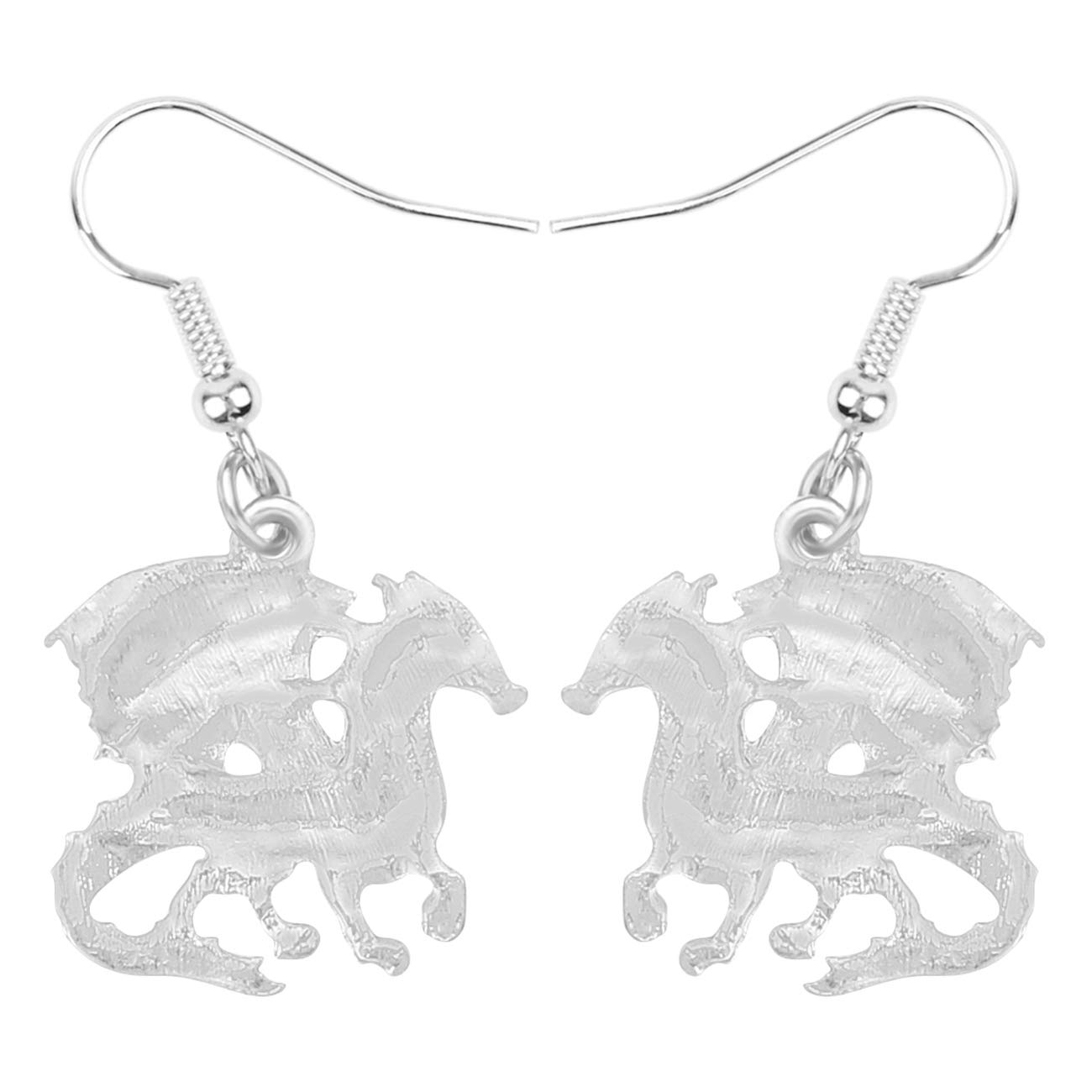 WEVENI Hypoallergenic Dragon Earrings for Women - Enamel Alloy Aesthetic Jewelry - Perfect Personalized Gift for Birthday, Anniversary & Cosplay - Elegant Gothic Fashion Accessories for Daily Wear & Special Occasions