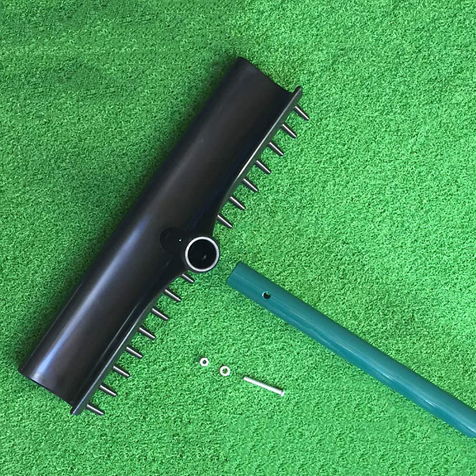 Premium Golf Driving Range Sand Trap Bunker Rake with Ergonomic Grip - Lawn Leveling Tool & Garden Leaf Rake Organizer Kit - Perfect for Golf Course Maintenance, Backyard Landscaping & Yard Work