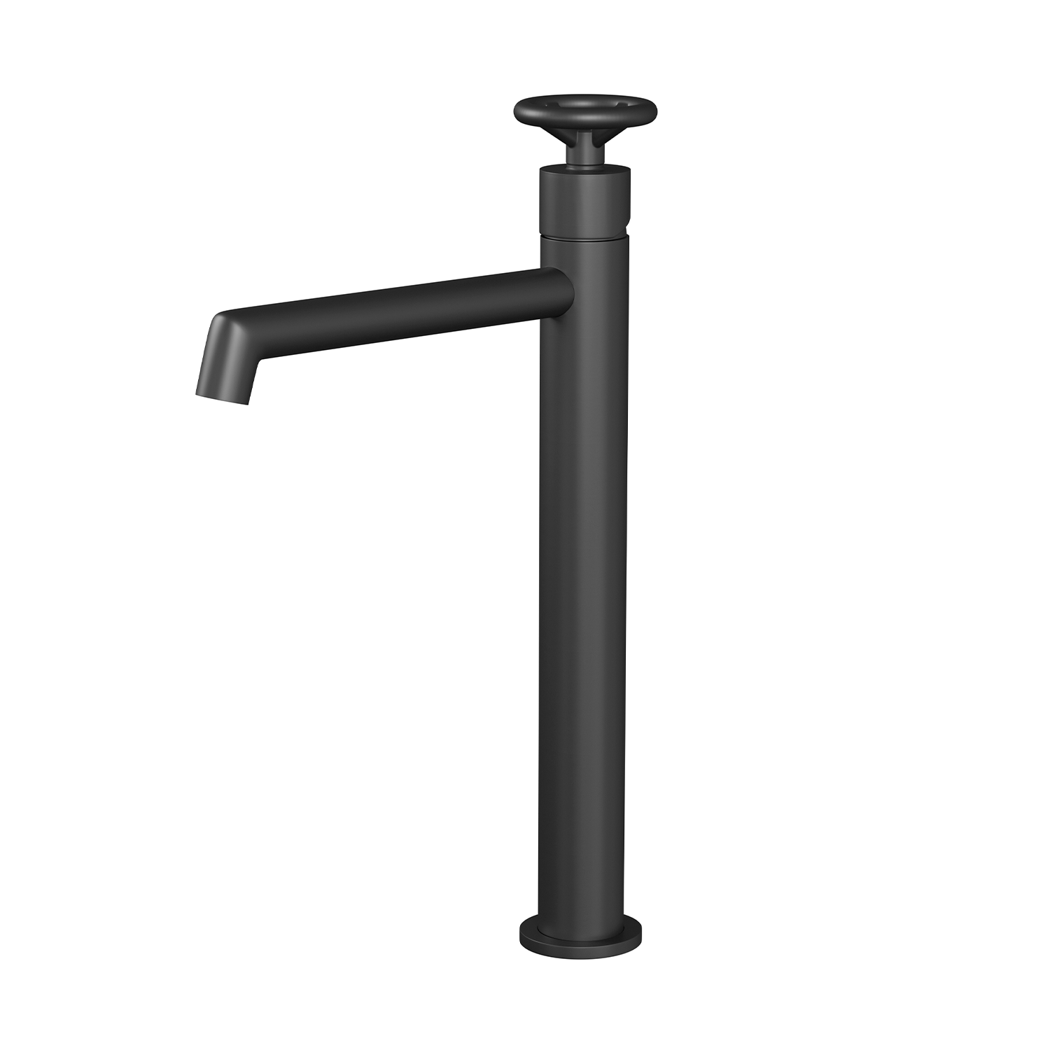 DAX Single Handle Vessel Bathroom Sink Faucet in Black Matte Finish - Modern Bathroom Vanity Faucet for Vessel Sinks, Perfect for Home, Hotel, and Spa Bathroom Upgrades (Model DAX 8010044 BL)