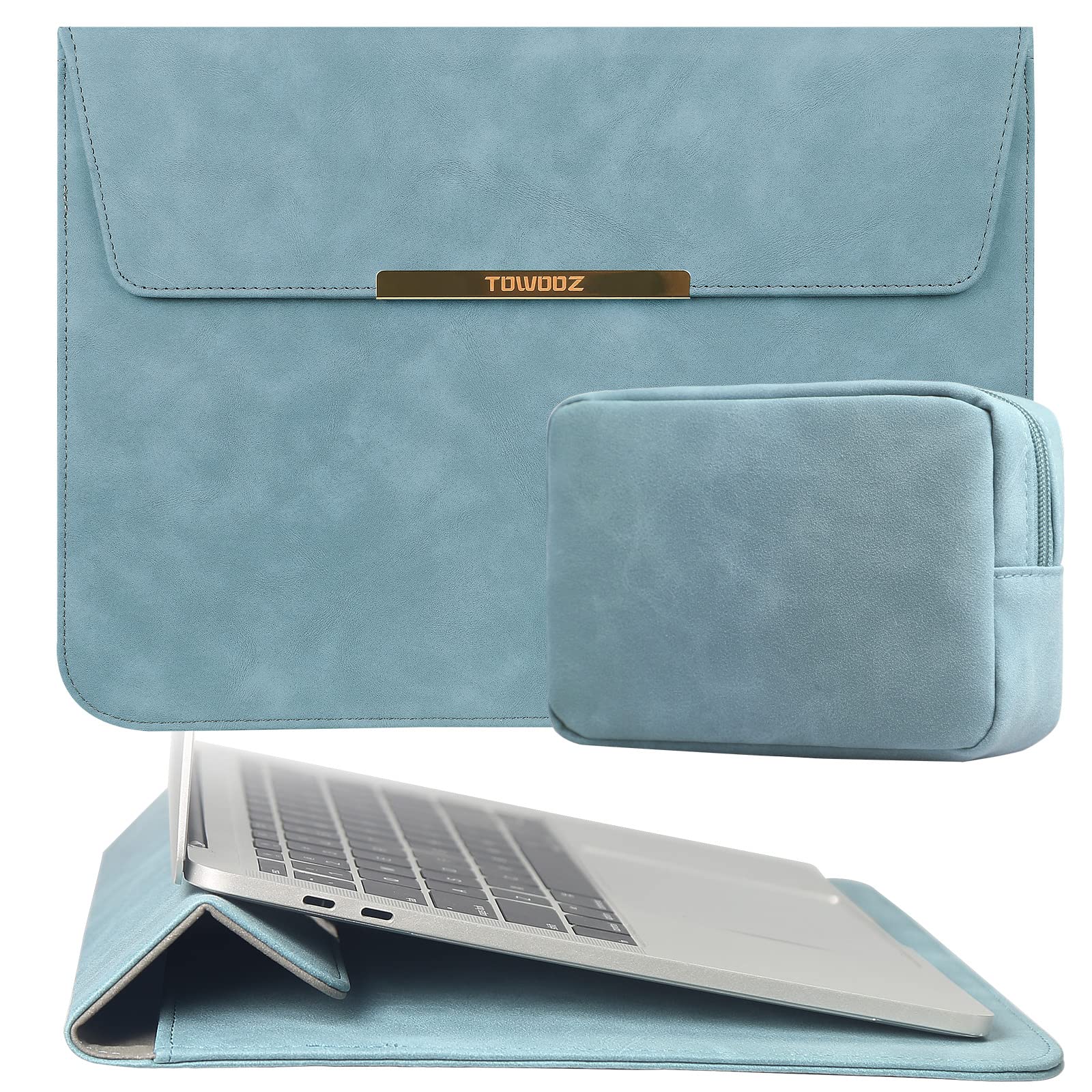 TOWOOZ 13 Inch Laptop Sleeve Case - Waterproof & Anti-Scratch Protective Cover for MacBook Air 13 (2022 M2 Model), MacBook Pro 13 & iPad Pro 12.9 - Perfect for Travel, Office & School Use