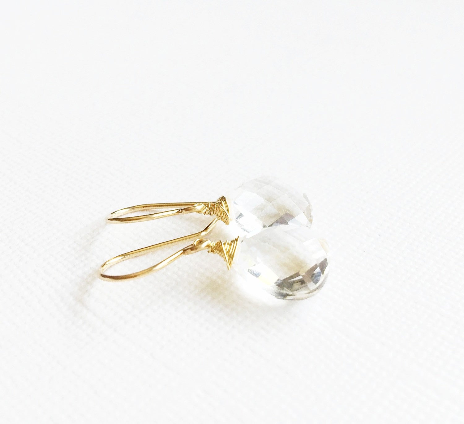 Kala Crystal Quartz Earrings (E246) - Elegant Dangle Earrings for Women, Perfect for Parties, Weddings & Special Occasions