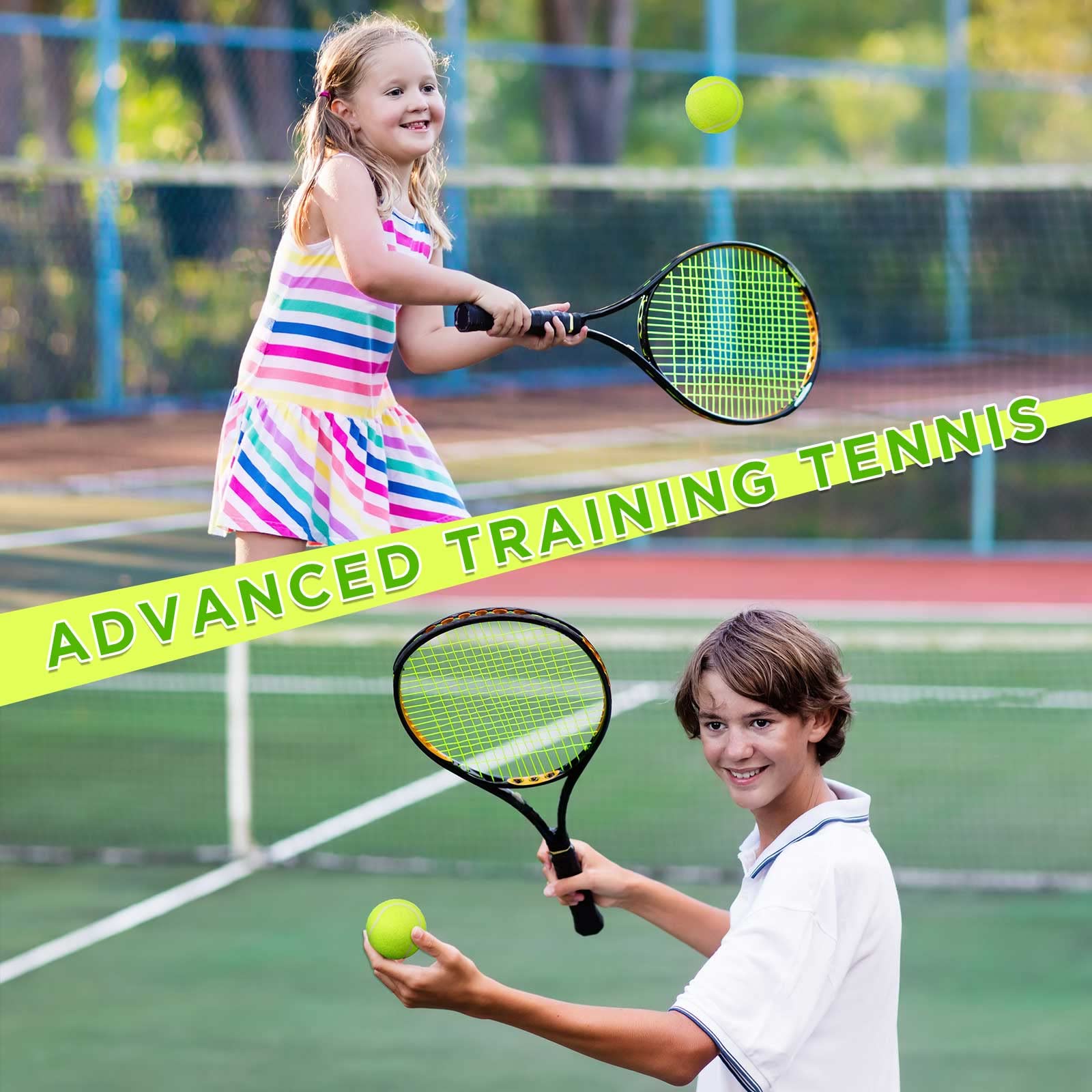 50 Pack Dog Tennis Balls - 2.5 Inch Durable Rubber Pet Training Balls for Interactive Play, Fetch & Exercise - Includes Mesh Storage Bag - Perfect for Beginners, Outdoor Games & Dog Training Sessions