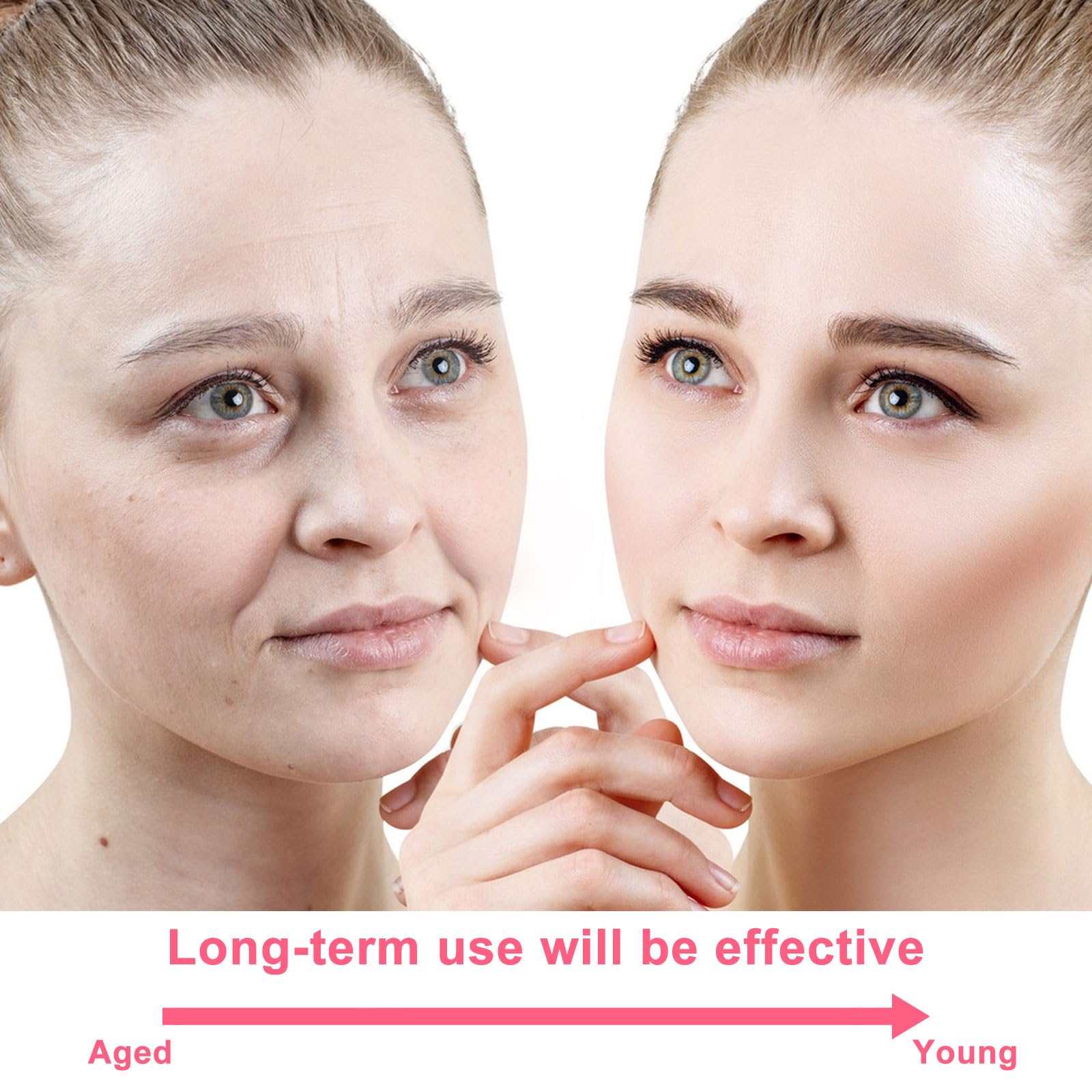 ZMDMAH 4 Rolls Face Lift Tape - Anti Wrinkle Face Patch & Kinesiology Tape for Face Wrinkles, Skin Firming & Tightening, 2.5 cm x 5 m (Pink + Skin) - Perfect for Instant Face Lift, Makeup Prep & Special Occasions