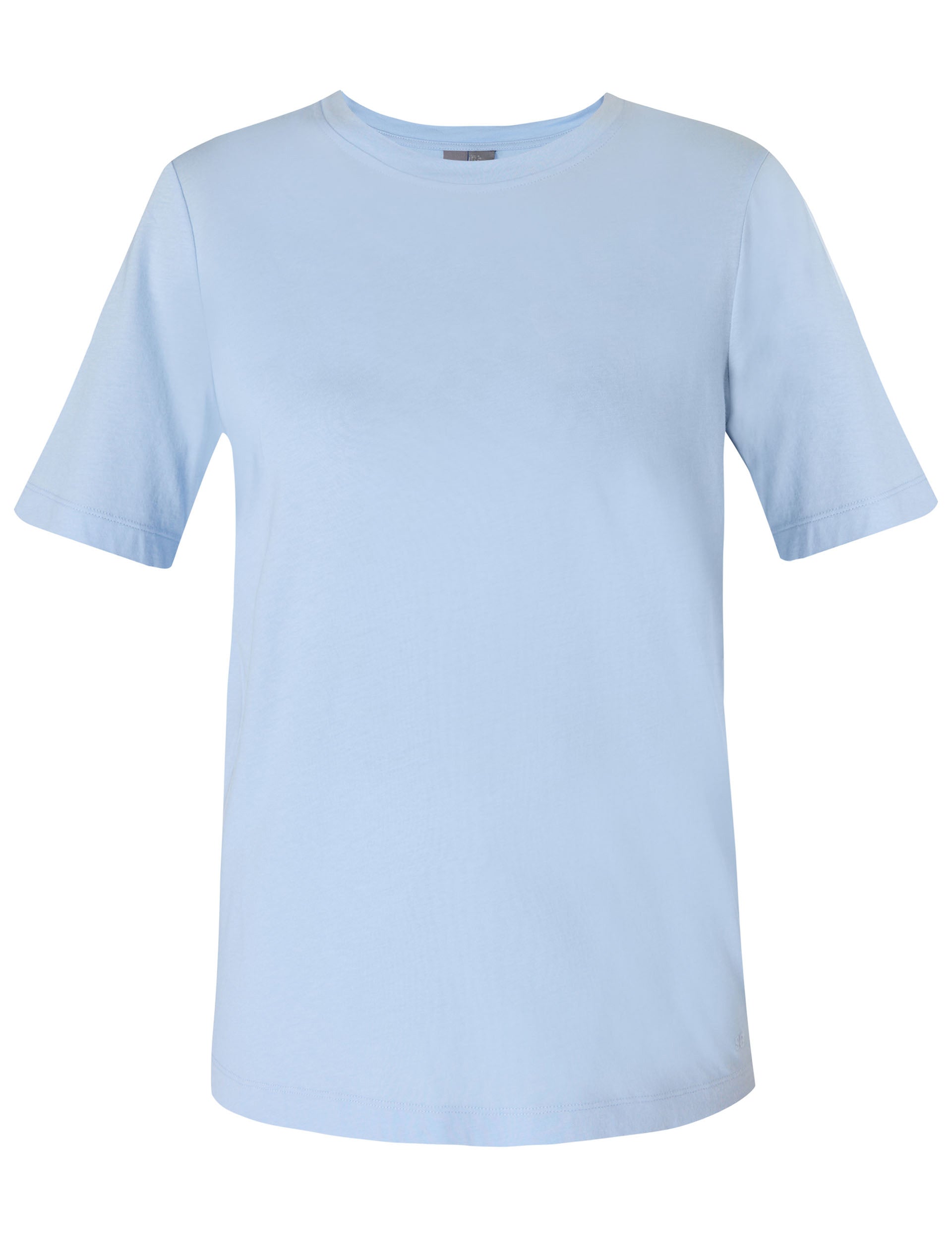 Essential Crew Neck T-Shirt for Men & Women | Soft Cotton Comfort | Breeze Blue Color | Perfect for Casual Wear, Gym & Everyday Outfits