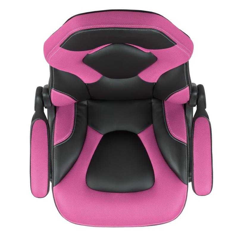 FLASH X10 Gaming Racing Ergonomic Leather Computer Chair - Adjustable Swivel Office Chair with Flip-Up Arms for PC Gaming, Esports & Home Office Workspace