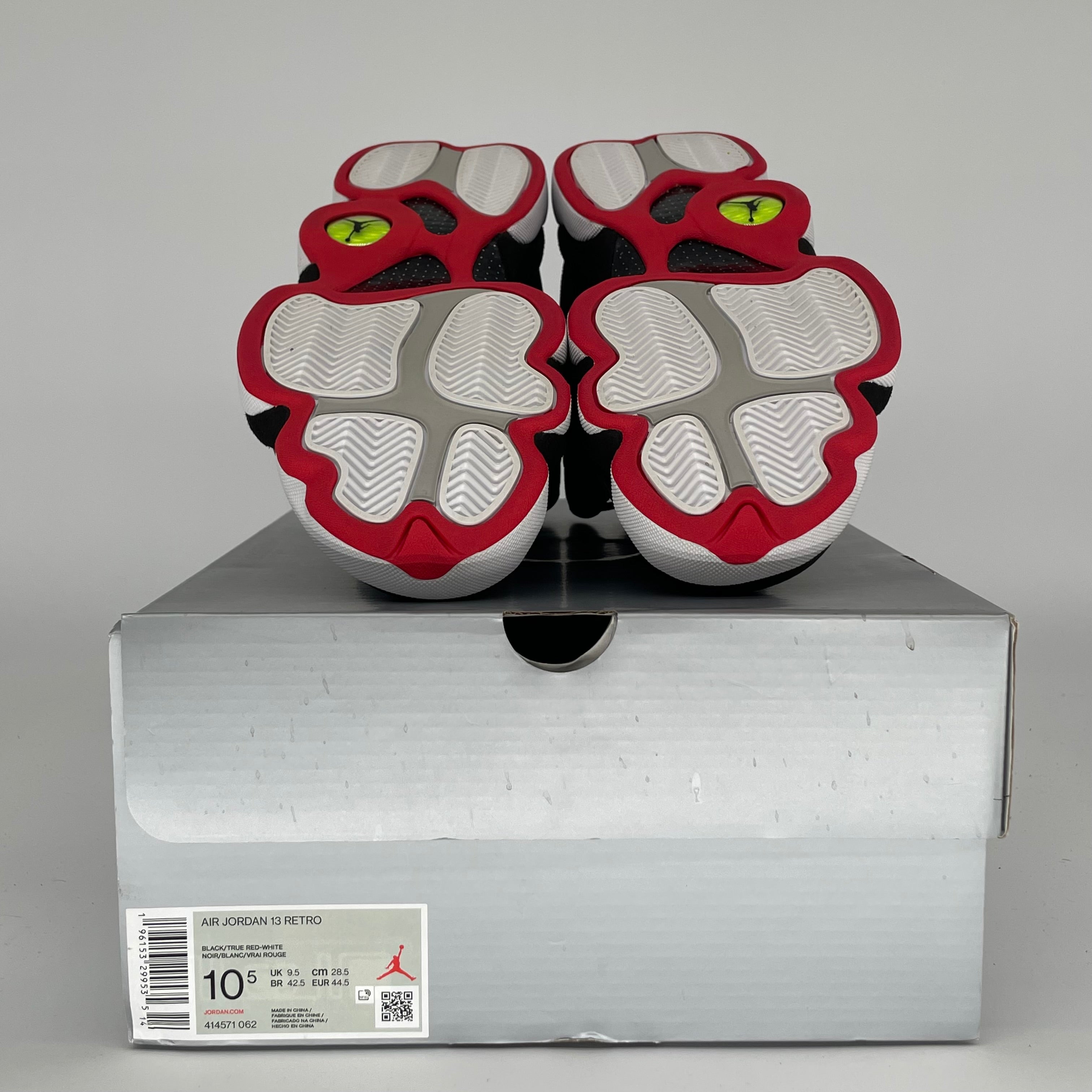 AIR JORDAN 13 PLAYOFFS Basketball Shoes Men's Size 10.5 - Black/White 414571-062 | Retro Sneakers for Game Day & Streetwear Fashion