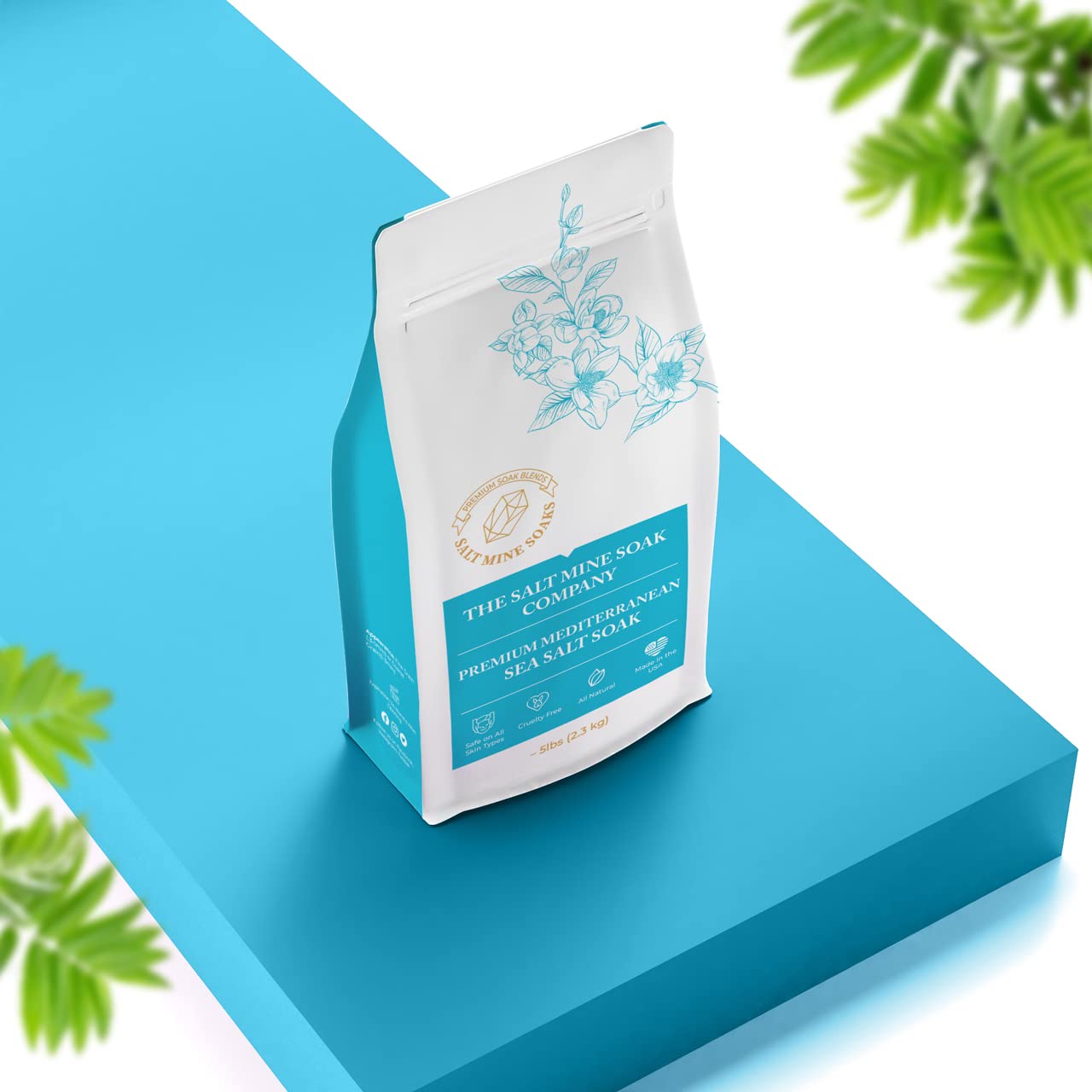 Premium Mediterranean Coarse Grain (2mm) Lavender Sea Salt Soak - 15 lbs Bulk Bath Salt for Relaxation & Skin Care - Spa, Aromatherapy, Gift Sets