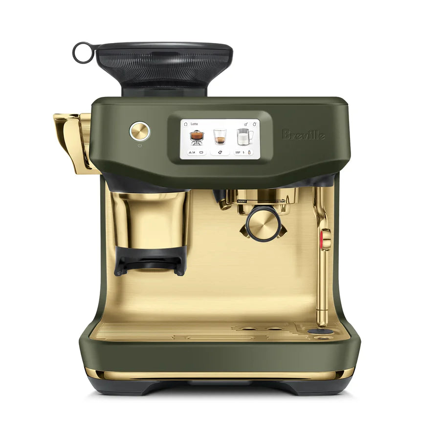 Breville The Barista Touch Impress Brass Collection Espresso Machine - Premium Home Coffee Maker for Latte & Cappuccino - Perfect for Coffee Enthusiasts & Home Baristas