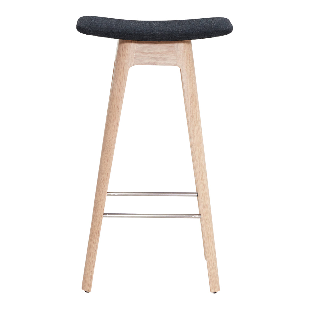 HC1 Counter Stool - Upholstered Bar Stool with Comfortable Seat, Adjustable Height for Kitchen Island, Breakfast Bar & Home Decor - Modern Dining Furniture