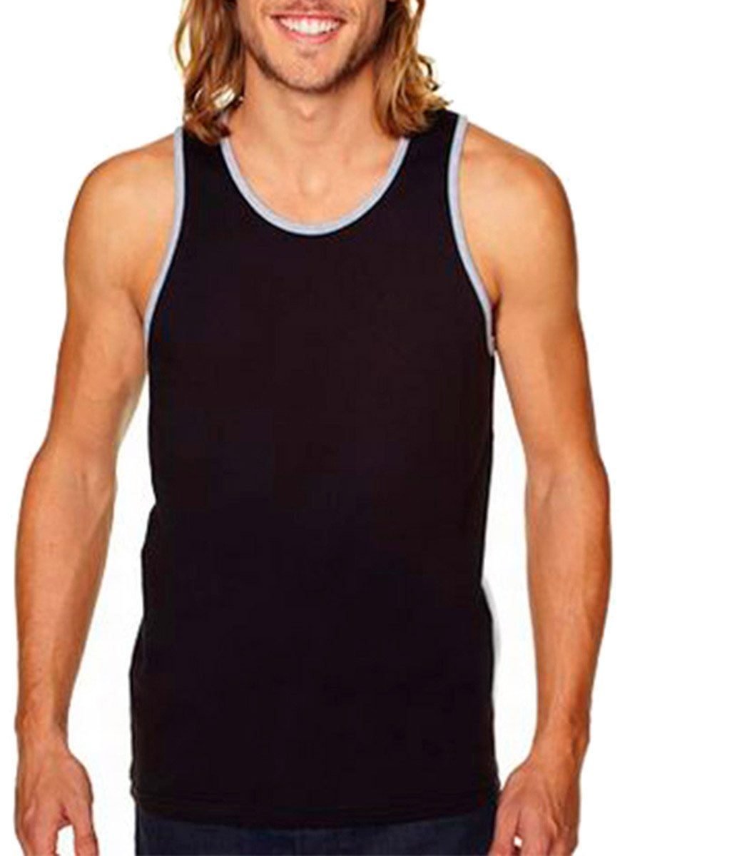 Next Level Apparel Men's Cotton Muscle Tank Top - Breathable Workout Shirt for Gym, Running & Summer Activities