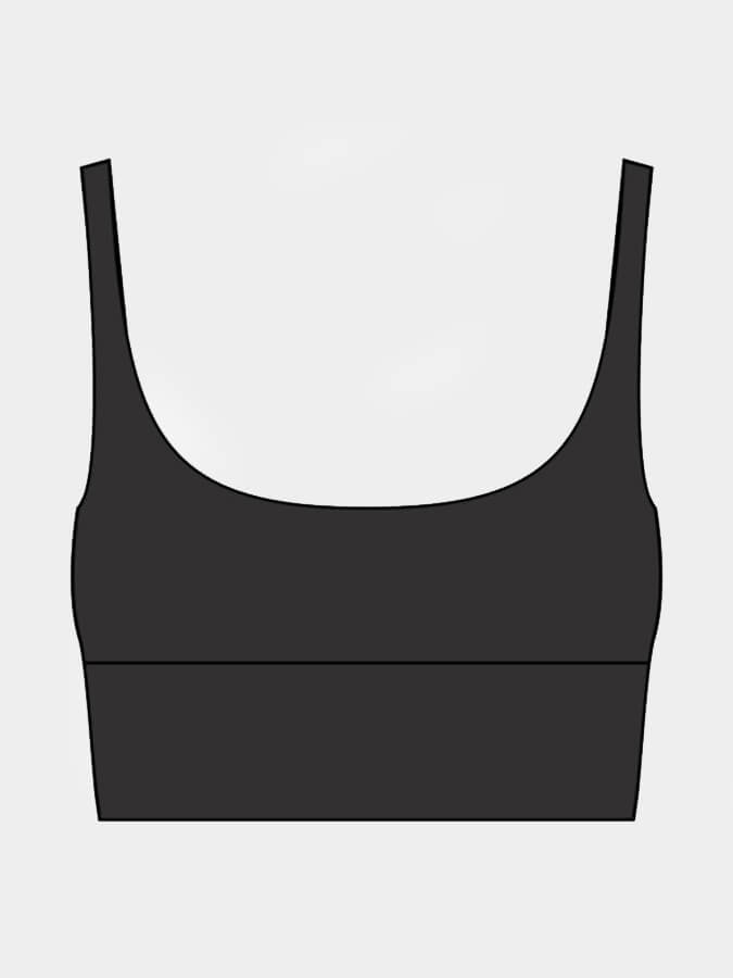 Tavi Empower Women's Sports Bra - High Support Workout Bra for Running & Yoga - Breathable & Moisture-Wicking Activewear (Ebony) - Perfect for Gym, Fitness & Daily Wear