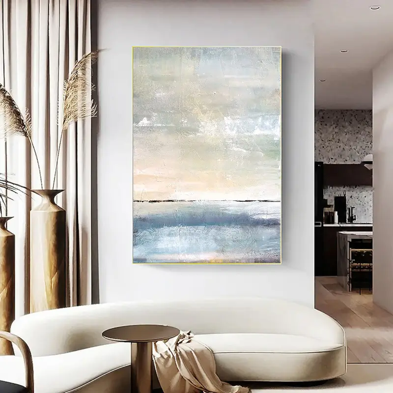 Ocean and Sky Painting #OS 012 - Stunning Seascape Wall Art for Home & Office Decor - Perfect for Living Room, Bedroom or Beach House