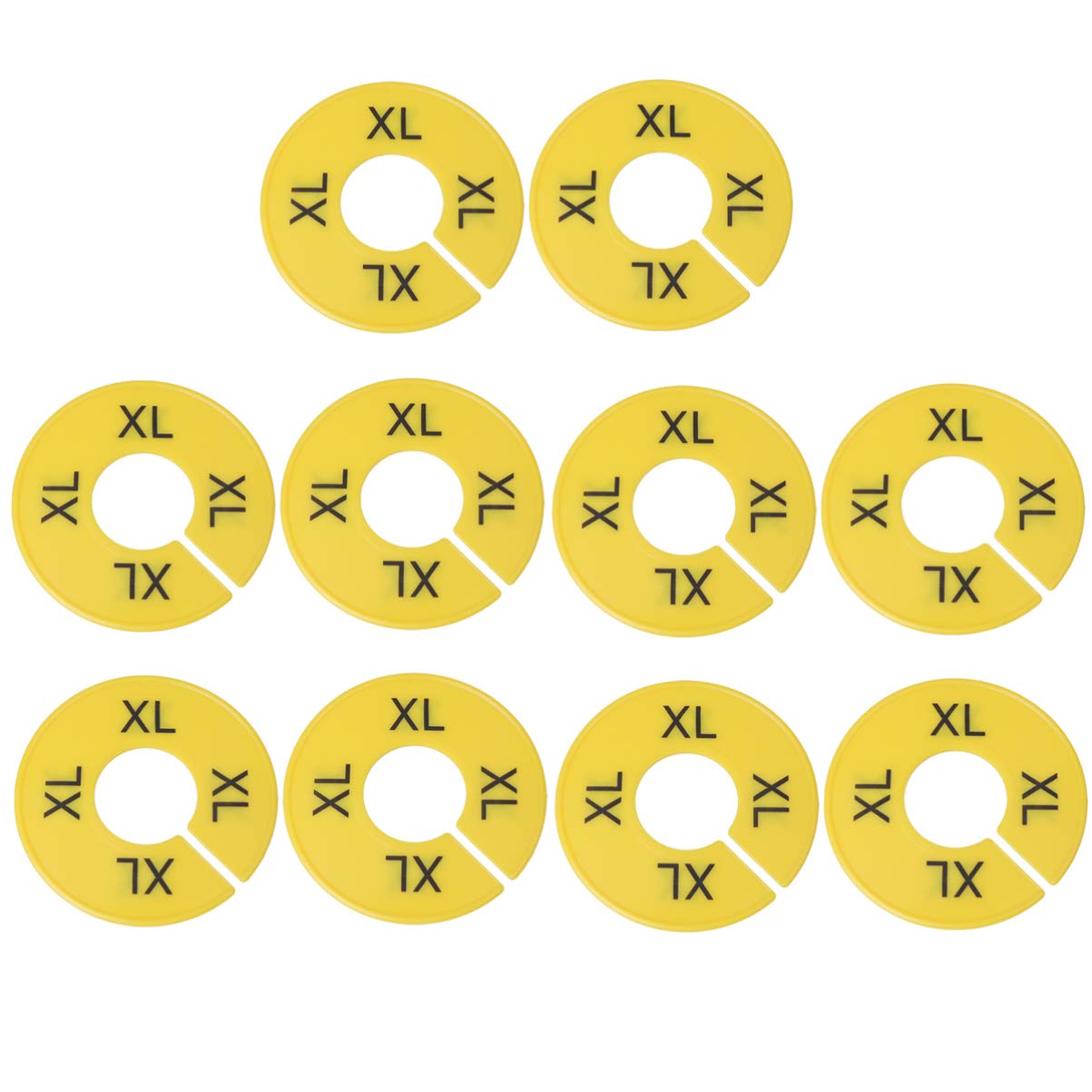 Hemoton 10-Pack Closet Hanger Dividers - Size Tags for Clothing Racks, Baby & Infant Clothes Organizers - Perfect for Nursery, Kids' Wardrobe & Retail Store Display