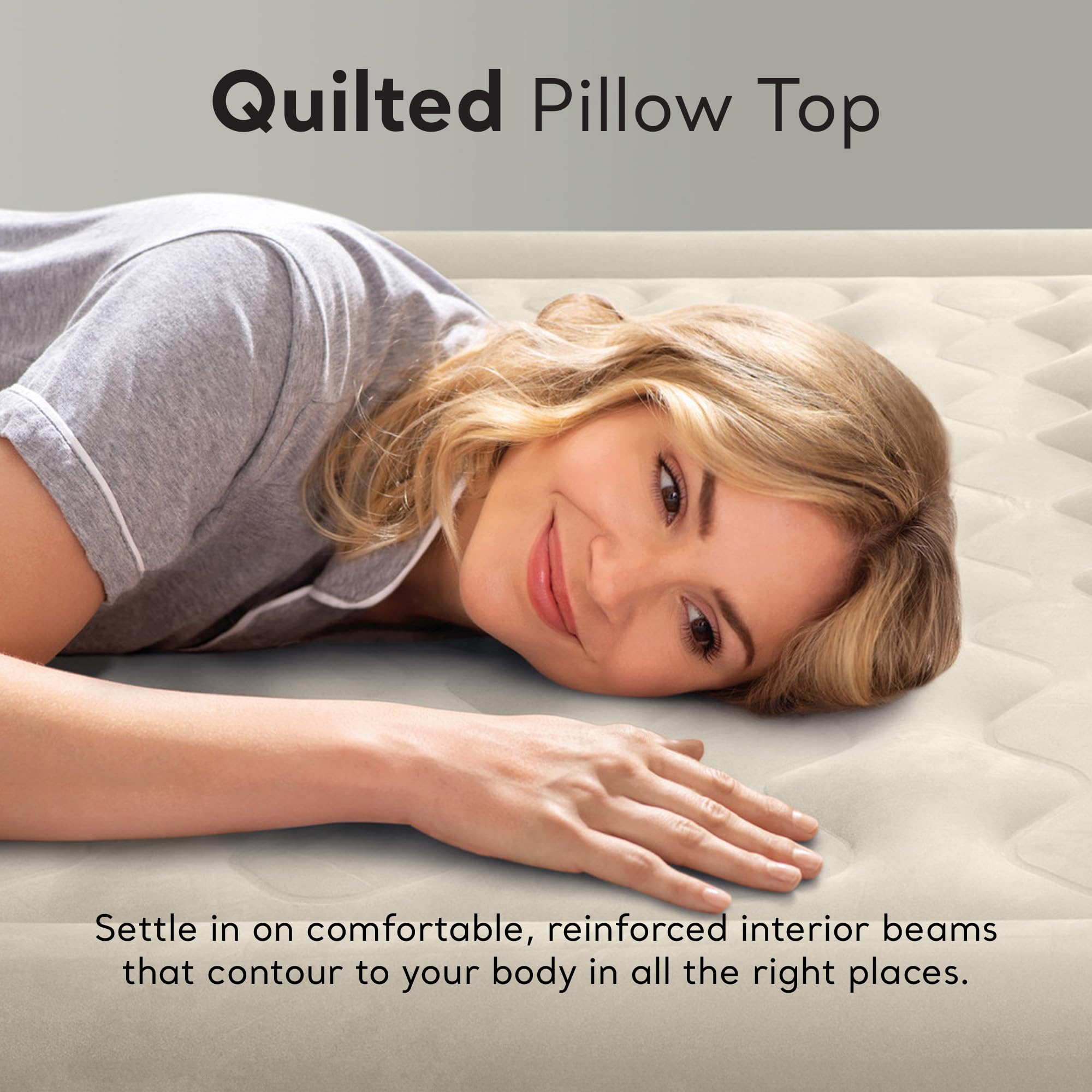 Intex Dura-Beam Deluxe Ultra Plush Queen Air Mattress - 18