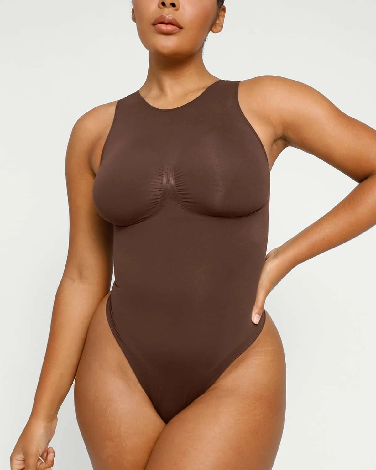 2.0 High Neck Thong Bodysuit for Women - Sexy Lingerie Bodysuit with Adjustable Straps - Perfect for Date Night, Boudoir Photography & Special Occasions