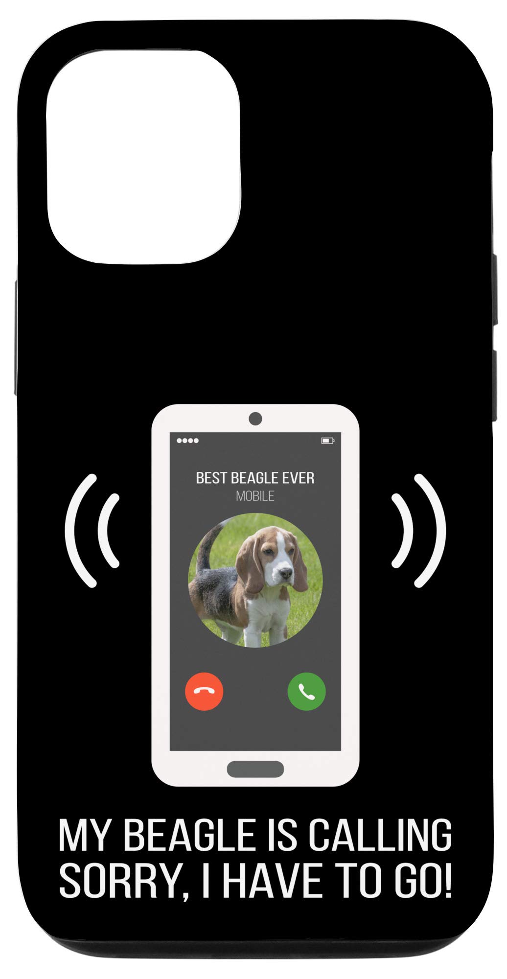 Funny Beagle Dog Case for iPhone 12/12 Pro - Cute Protective Phone Cover for Dog Lovers - Perfect Gift for Pet Owners & Animal Enthusiasts