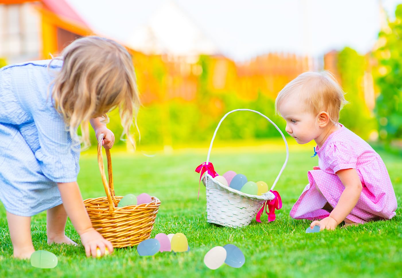 Pastel Fillable Easter Eggs with Hinge - 200-Pack of 2.25
