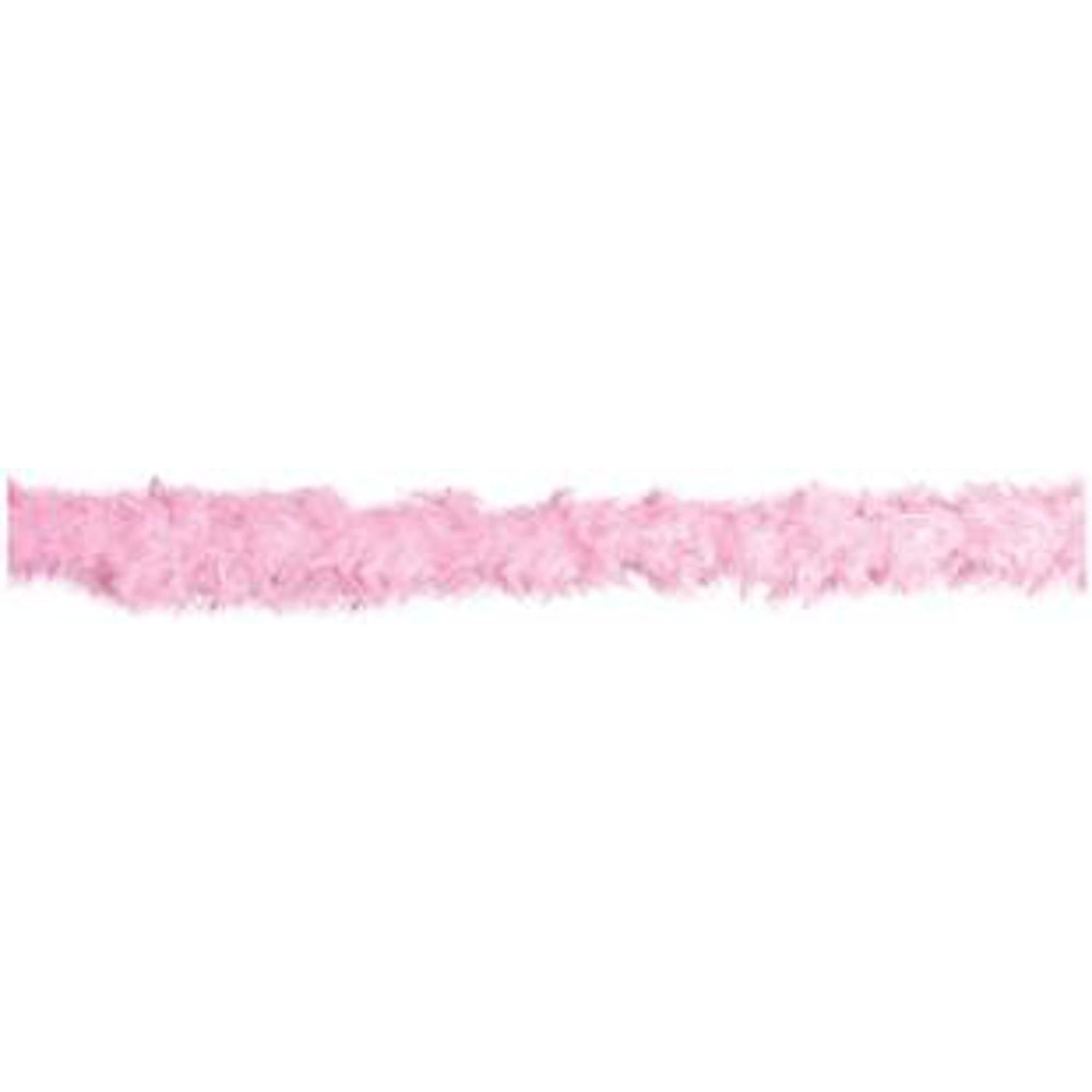 6 Feet Pink Feather Boa Scarf - Elegant Costume Accessory for Halloween, Burlesque, and Party Outfits