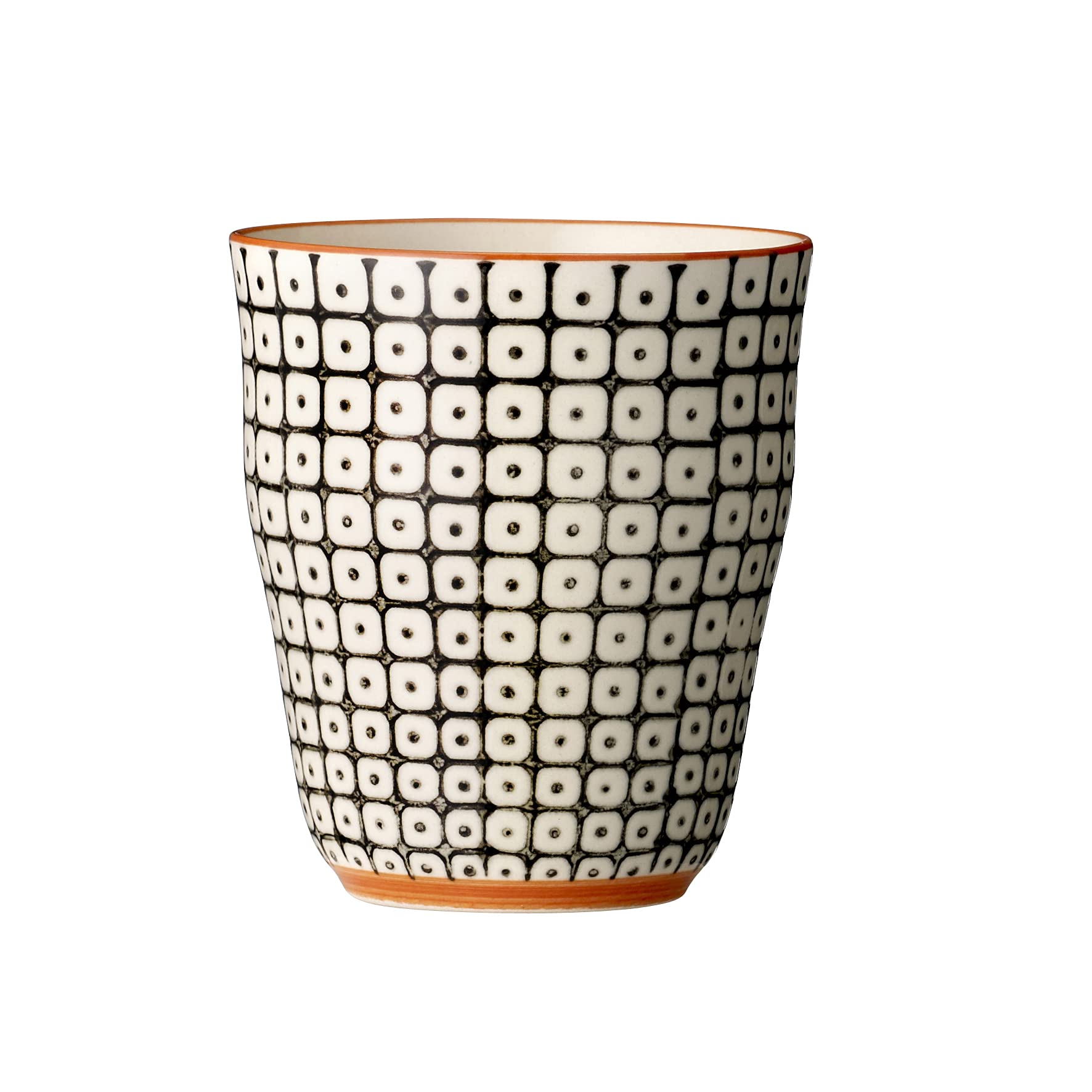 Bloomingville Carla Ceramic Coffee Mugs Set of 6 - 8.5 x 9.5 cm Handmade Stoneware Cups for Tea, Hot Chocolate & Breakfast - Perfect for Home, Office & Gifts