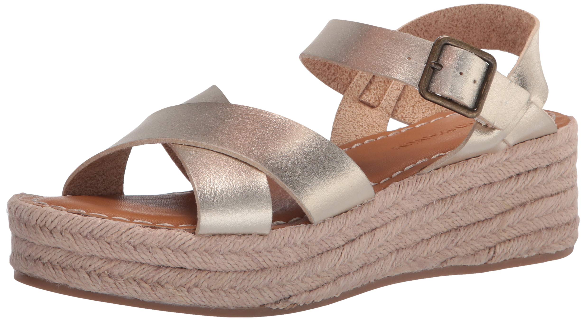 Amazon Essentials Women's Flatform Espadrille Sandals - Comfortable Summer Wedge Shoes with Jute Sole | Perfect for Beach, Vacation & Casual Outfits