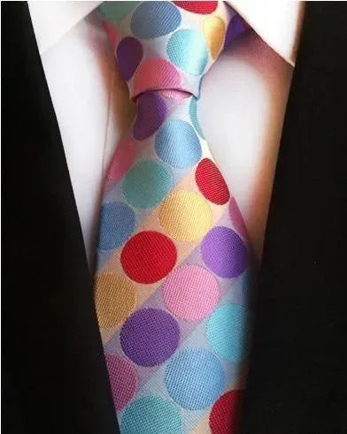 Premium Silk Necktie for Men - Classic Striped & Plaid Patterns - Perfect for Business Meetings, Weddings & Formal Occasions