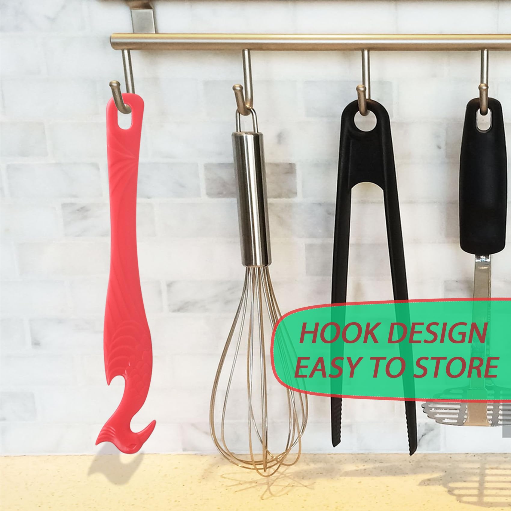 **2-Pack Oven Rack Push Pull Tool (11 Inch) – Long Handle Oven Rack Puller for Easy Removal – Compatible with Oven, Toaster Oven & Air Fryer – Red – Perfect for Baking, Roasting & Cooking**