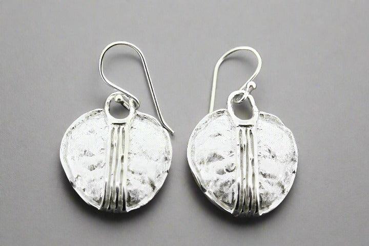 Jacaranda Pod Drop Earrings - Sterling Silver Dangle Earrings for Women - Perfect for Boho, Beach, and Everyday Wear